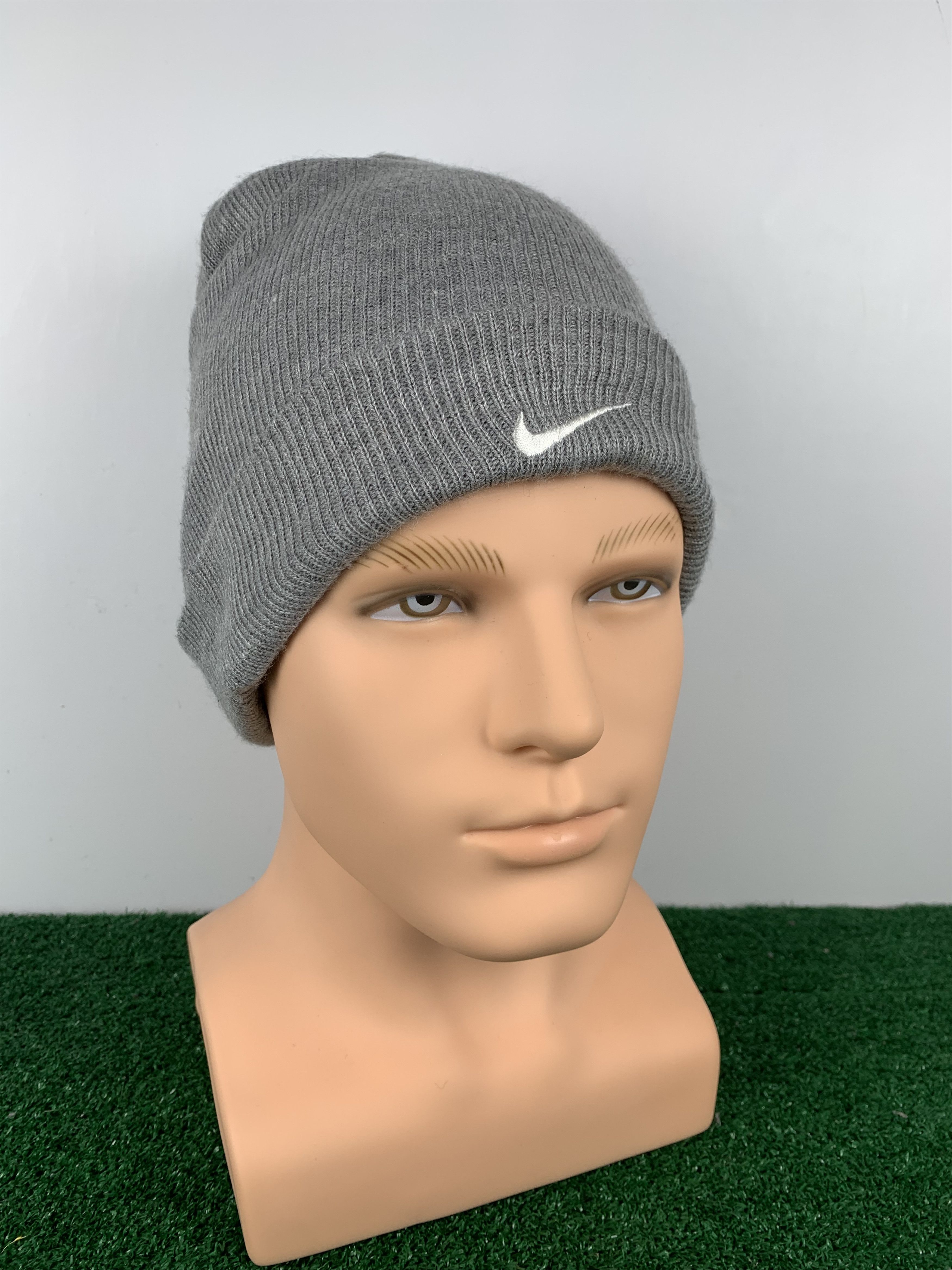 Vintage Nike Swoosh Embroidered Logo Hat Snowcap BA0009
