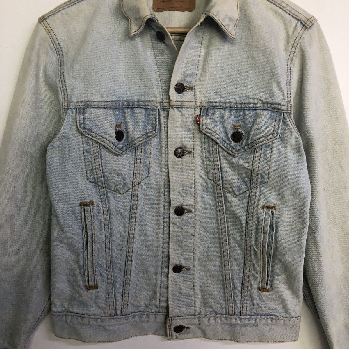 Levi's × Vintage Vintage Levis Light Wash Denim Trucker Jacket Size US S / EU 44-46 / 1 - 5 Thumbnail