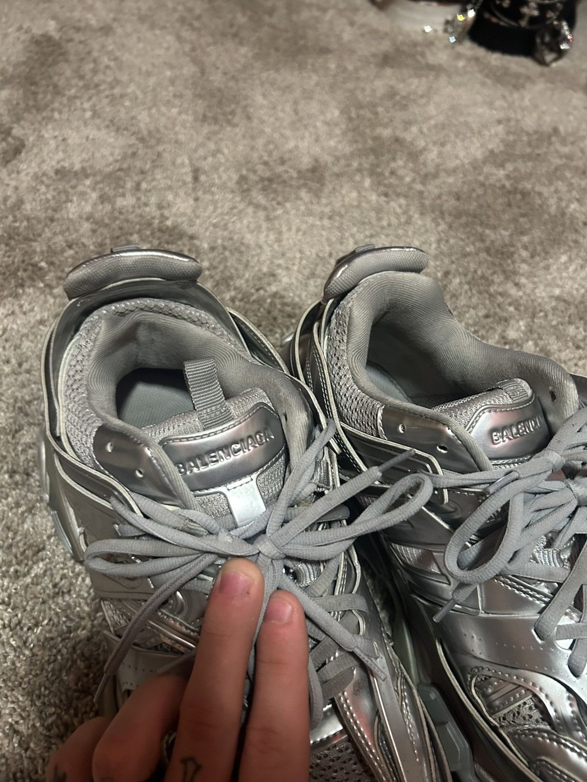 Balenciaga Silver balenciaga tracks Size US 10 / EU 43 - 8 Thumbnail