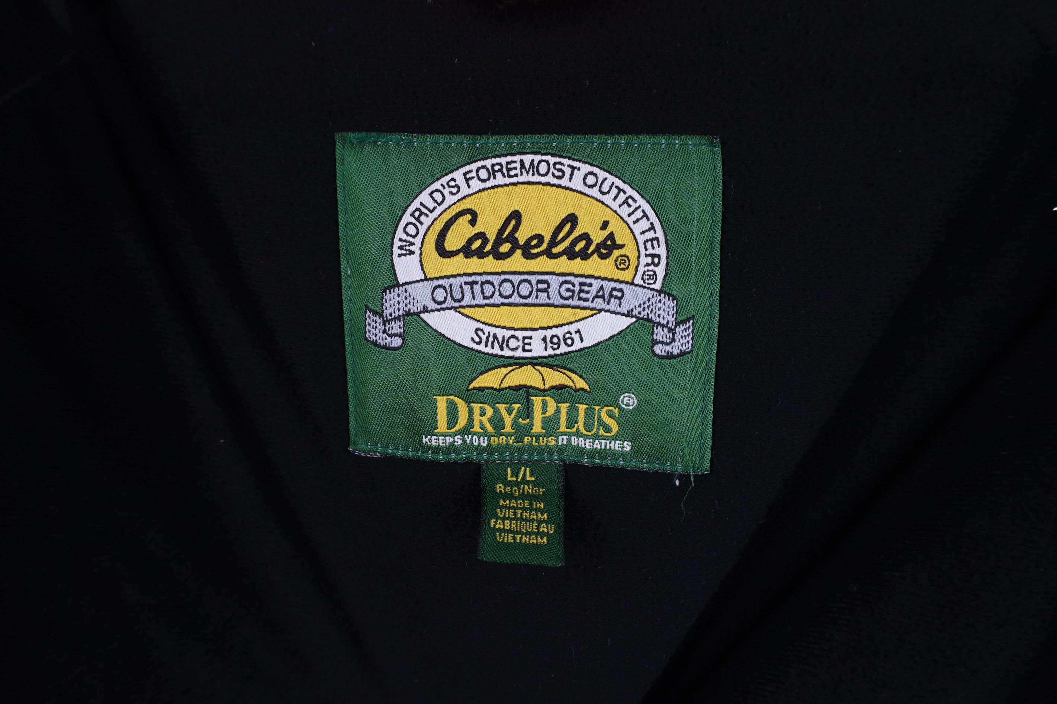 Cabelas Vintage Cabelas Dry Plus Soft Cloth Hooded Chore Jacket Size US L / EU 52-54 / 3 - 12 Thumbnail