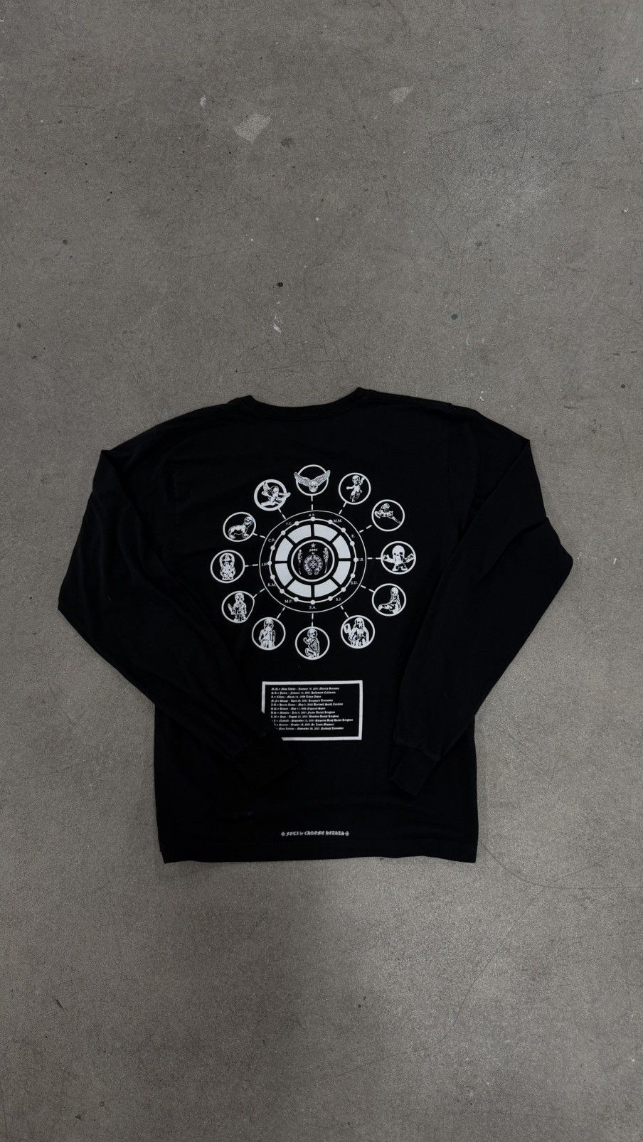 Chrome Hearts RARE!!!Chrome Hearts FOTI Zodiac T-shirt Black Size US M / EU 48-50 / 2 - 1 Thumbnail