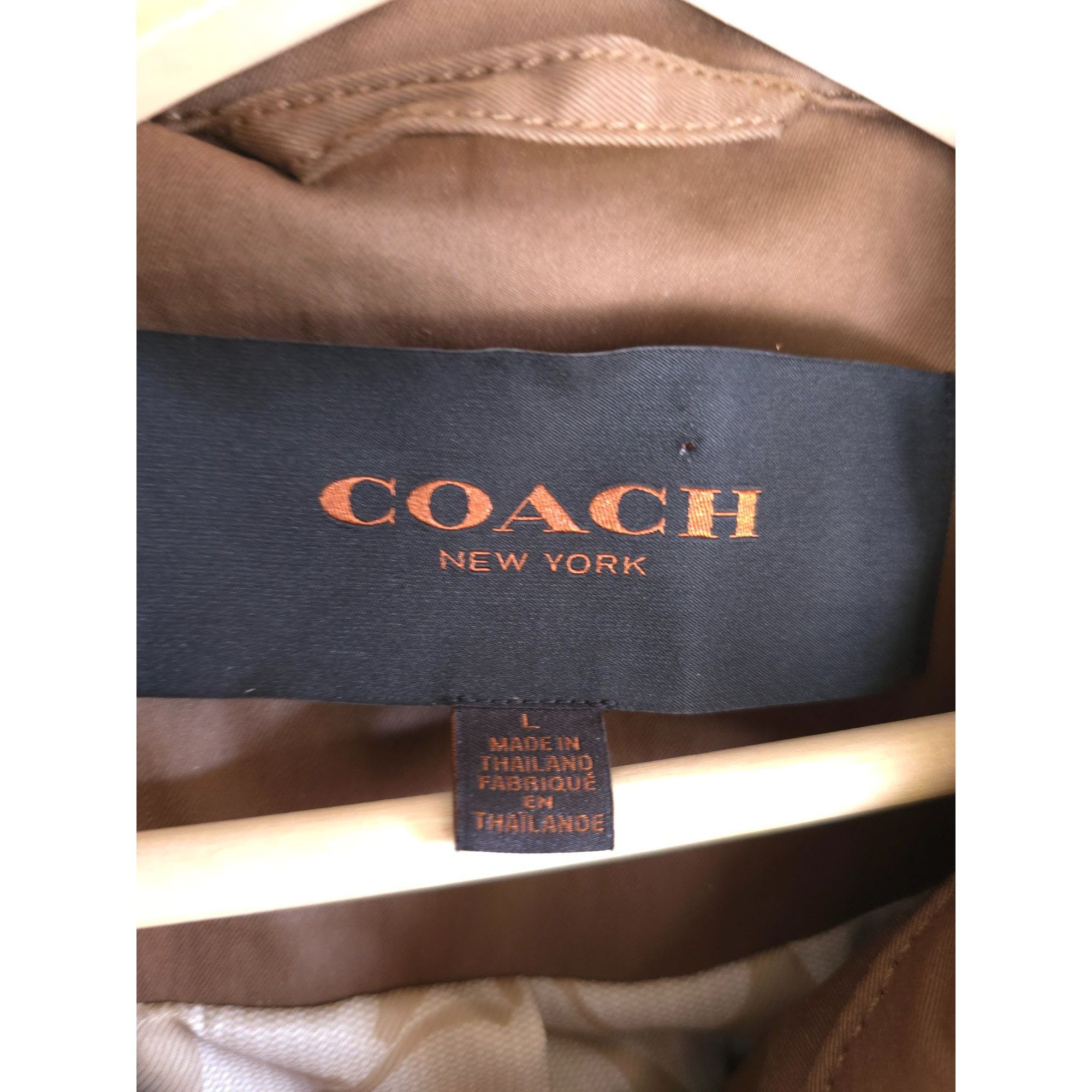 Coach Coach Womens Dark Brown turnlock Jacket vented Size L Size L / US 10 / IT 46 - 2 Thumbnail