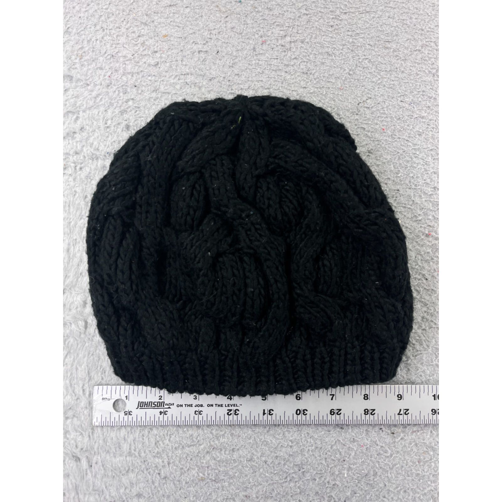 Forever 21 FOREVER 21 Beanie Toque Womens One Size Black Cable Knit 100% Acrylic Snow Ski - Hat - Beanie - Women - One Size - Black - Ski Theme Size ONE SIZE - 3 Thumbnail