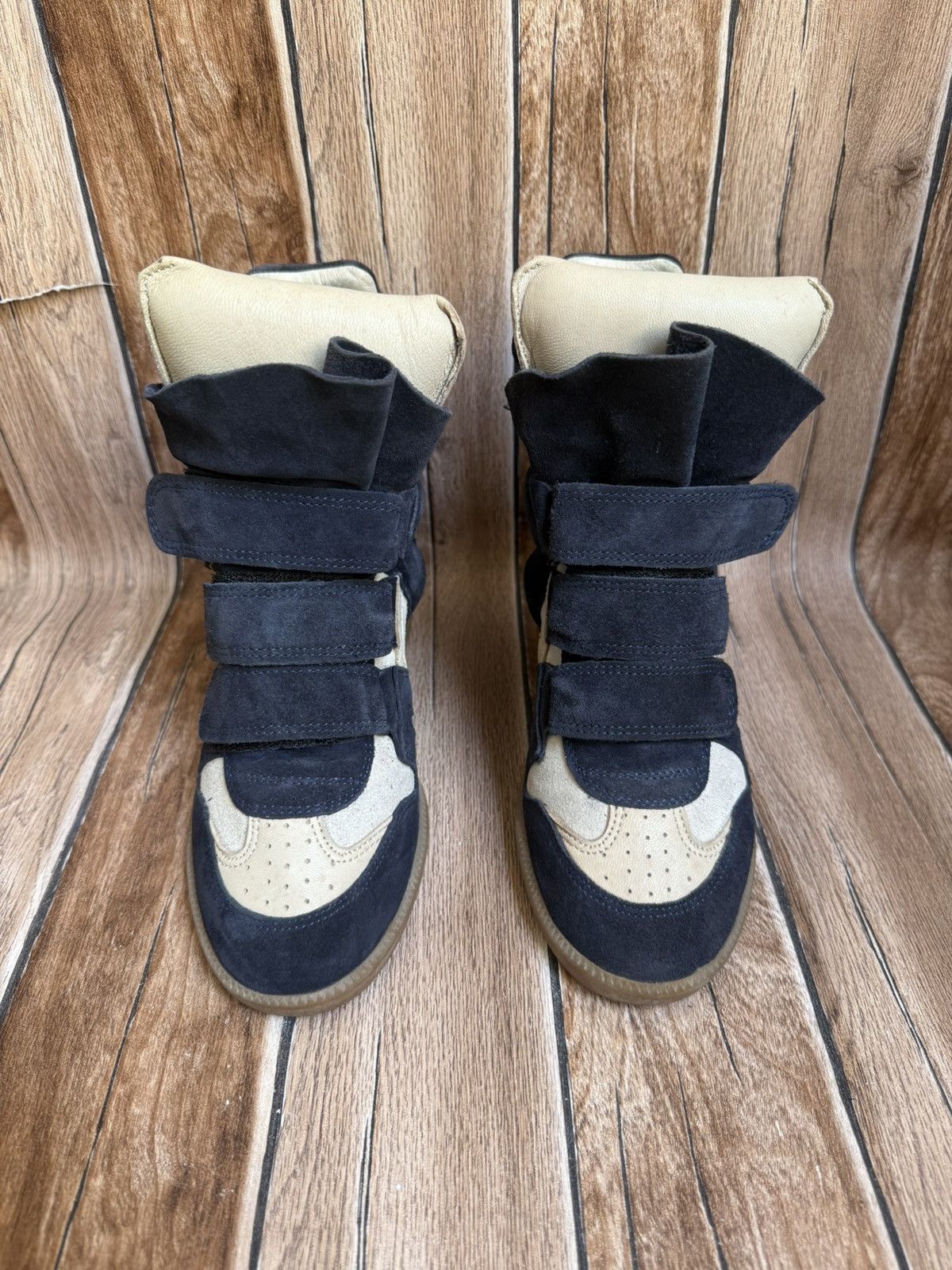 Isabel Marant × Isabel Marant Etoile × Vintage Suede bekett wedge sneakers Size US 6 / IT 36 - 4 Thumbnail