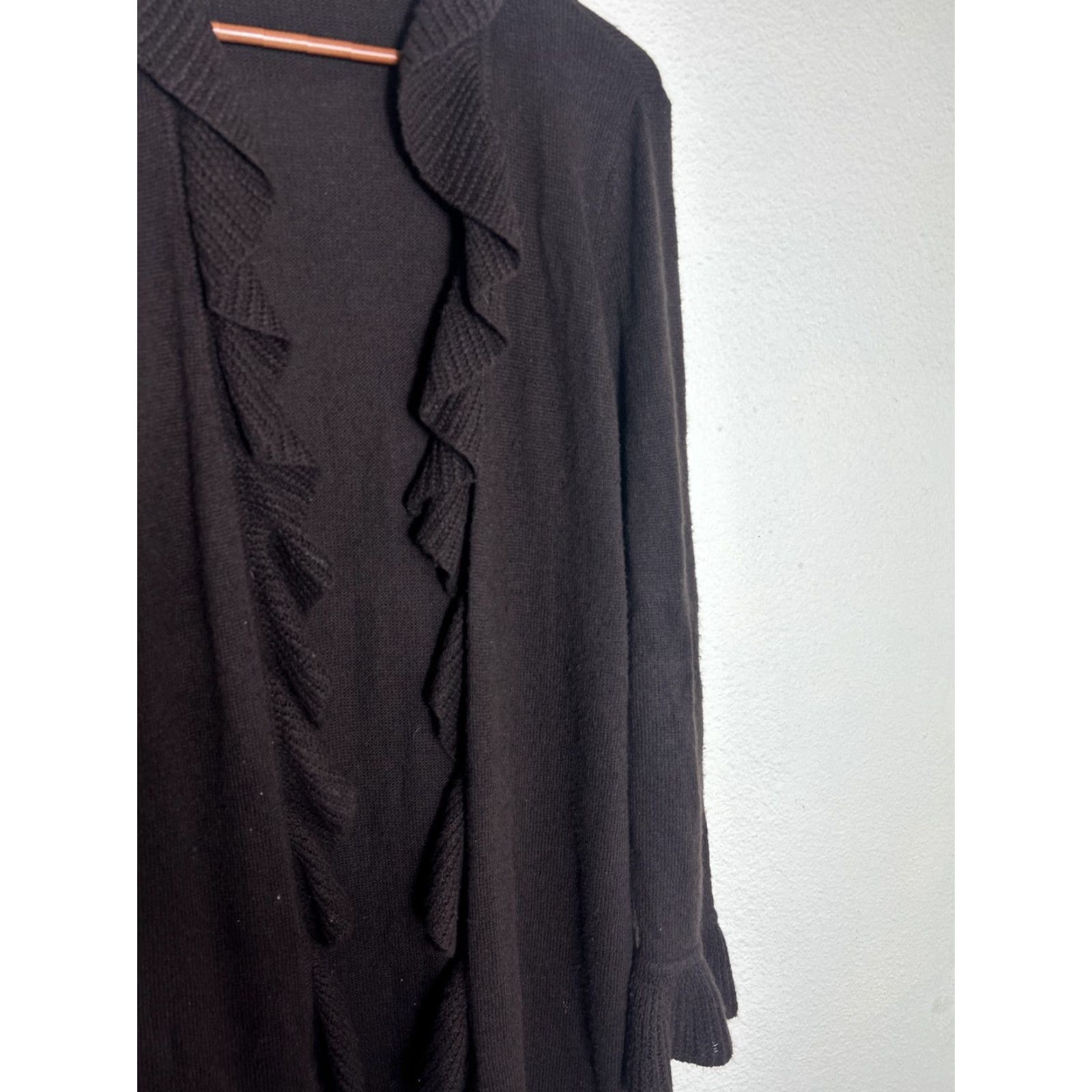 Chaps Chaps Cardigan Womens XL Brown Cotton Nylon Viscose Angora Pullover Sweater Size XL / US 12-14 / IT 48-50 - 4 Thumbnail
