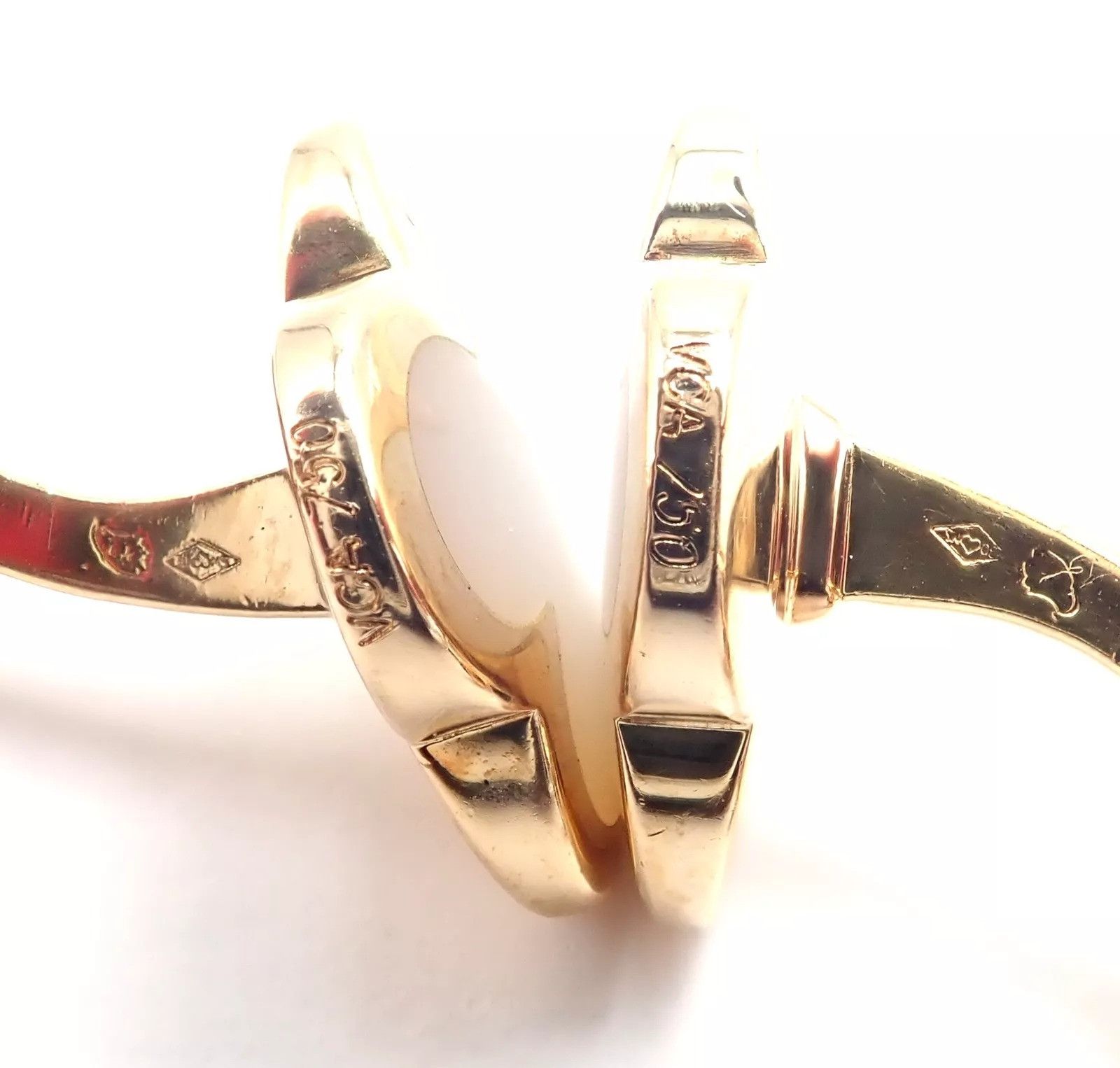 Van Cleef & Arpels Cleef & Arpels 18k Pure Alhambra Mother Of Pearl Cufflinks Size ONE SIZE - 6 Thumbnail