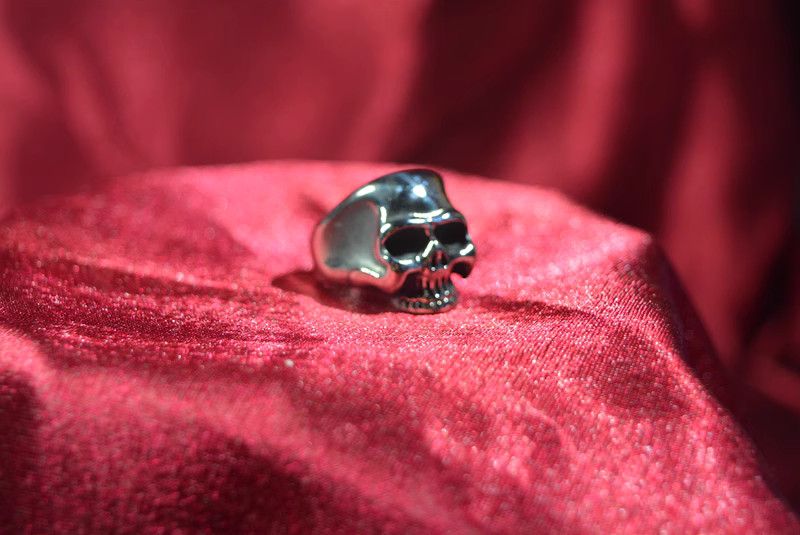 Jewelry Skull Future Jewelry Rings Open Size Chrome Ring (Size 7-13) Size ONE SIZE - 2 Thumbnail