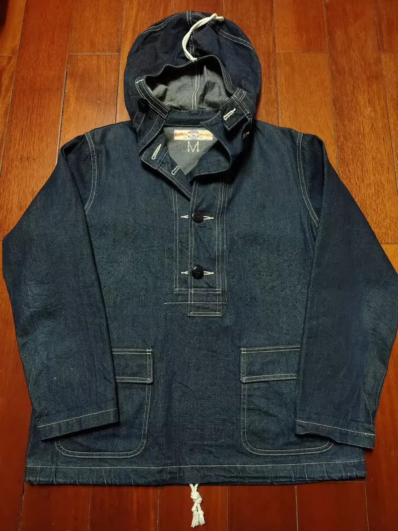 The Real McCoy's The Real McCoy Navy Deck Original Denim Hooded Jacket Size US M / EU 48-50 / 2 - 2 Thumbnail
