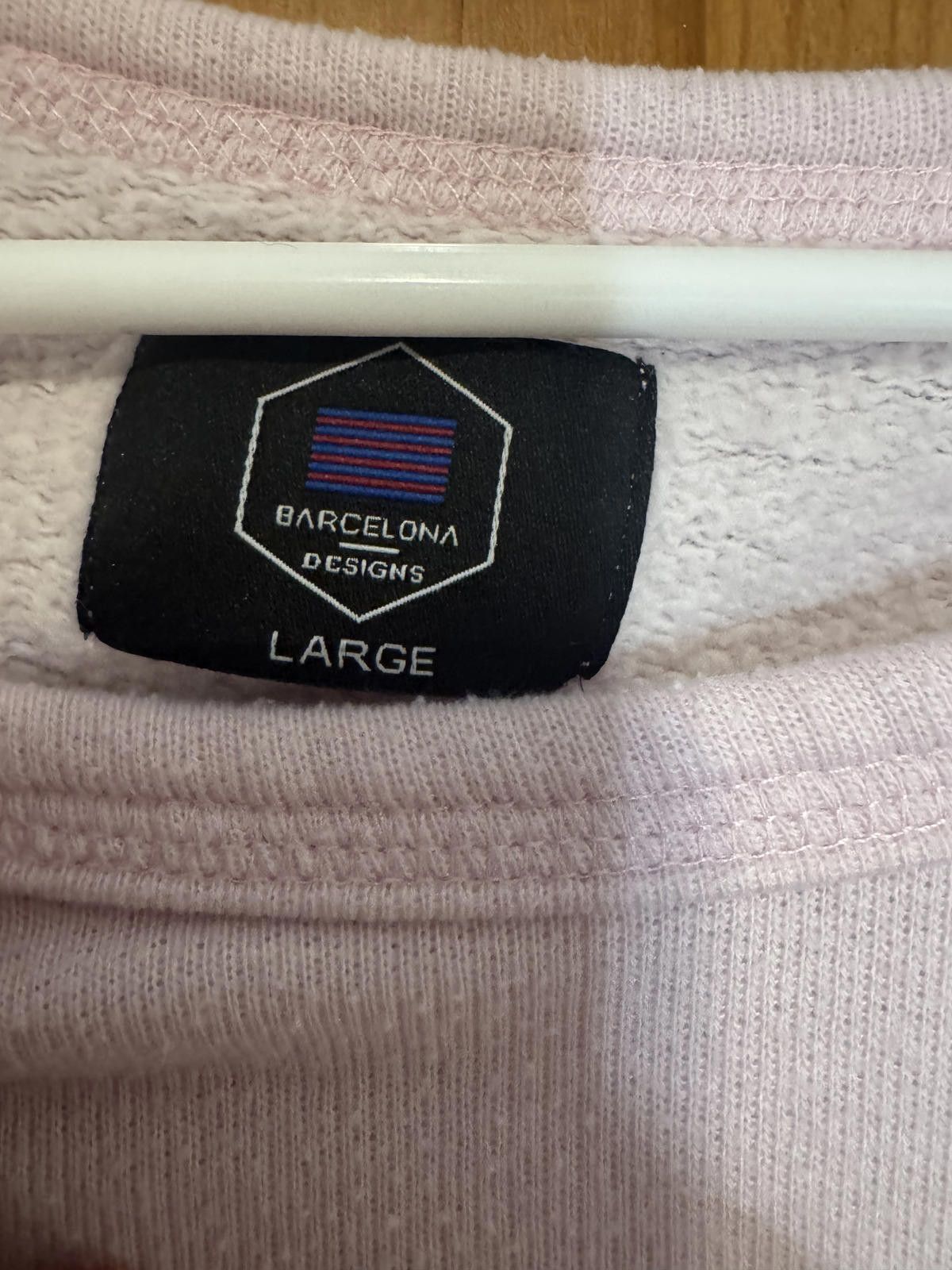 Other Barcelona Designs Women's Large Light Pink Sweatshirt Size L / US 10 / IT 46 - 3 Thumbnail
