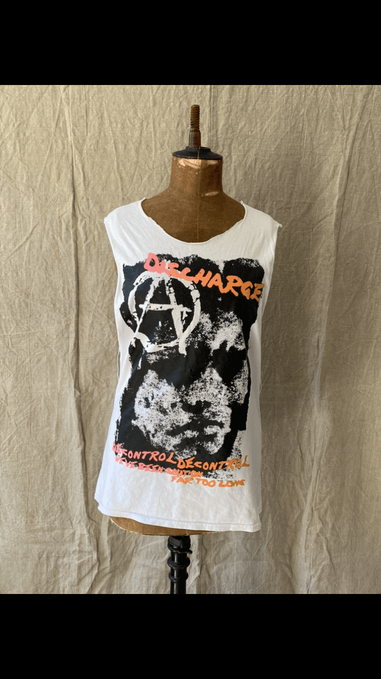 Band Tees × Vintage Discharge tank top size oversized decontrol Size US XXL / EU 58 / 5 - 1 Thumbnail