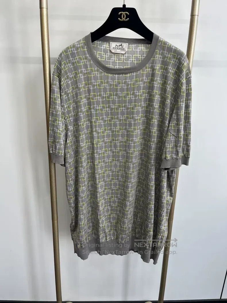 Hermes Hermes Knitted short-sleeved T-shirt Size US XXL / EU 58 / 5 - 1 Thumbnail