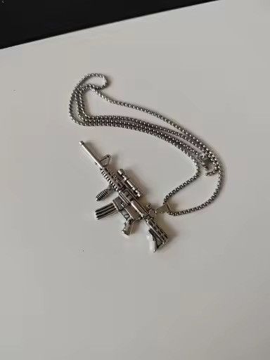 Jewelry Machine Gun Pendant Necklace Size ONE SIZE - 1 Thumbnail