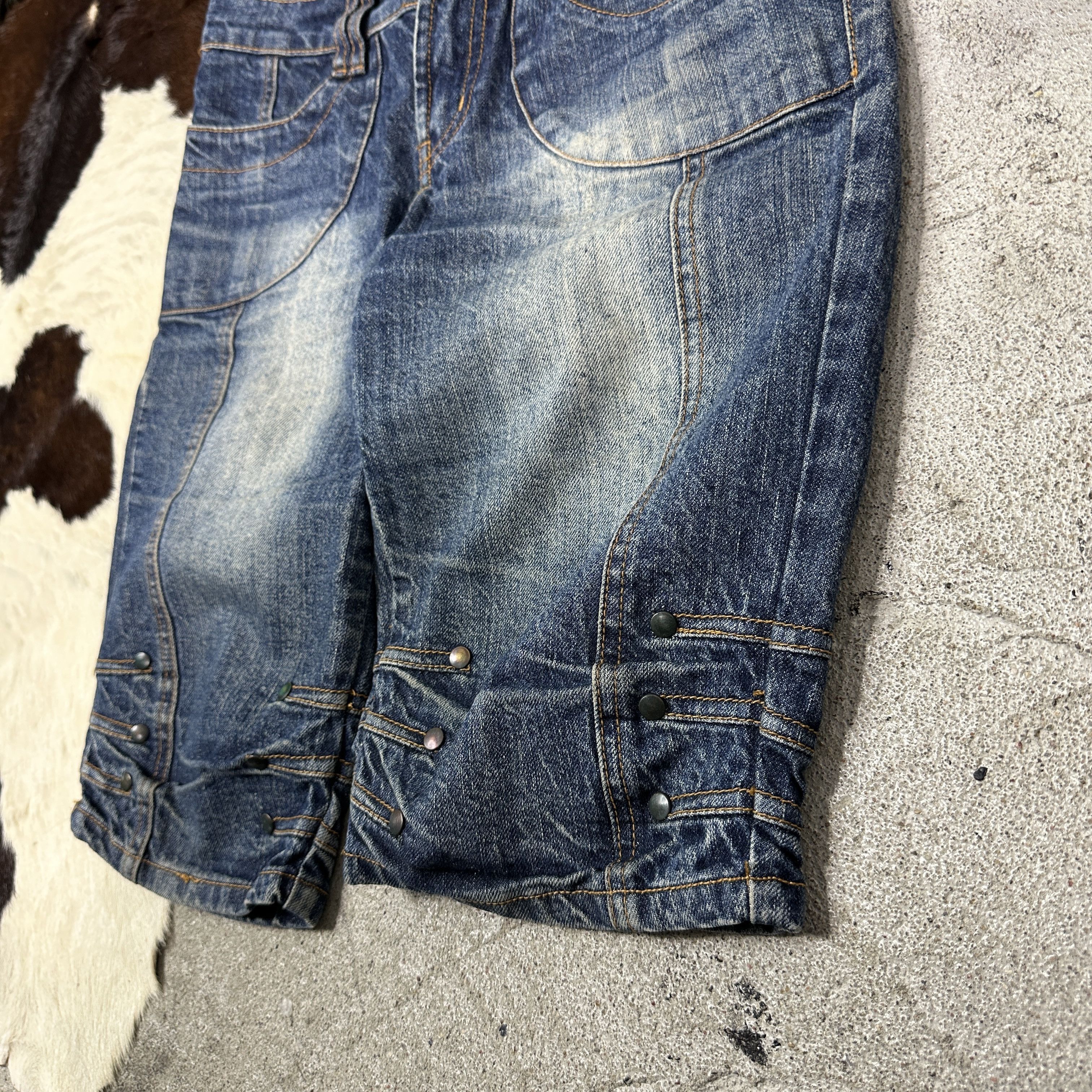 Vintage Vintage Denim Streetwear Skater Hip Hop Jeans Shorts Y2K Size US 31 - 3 Thumbnail