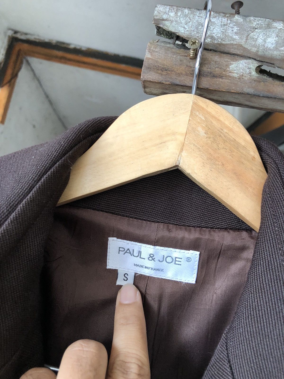 Vintage Luxury❗️France Taylor Paul & Joe Heavy Long Coat Size US S / EU 44-46 / 1 - 3 Thumbnail