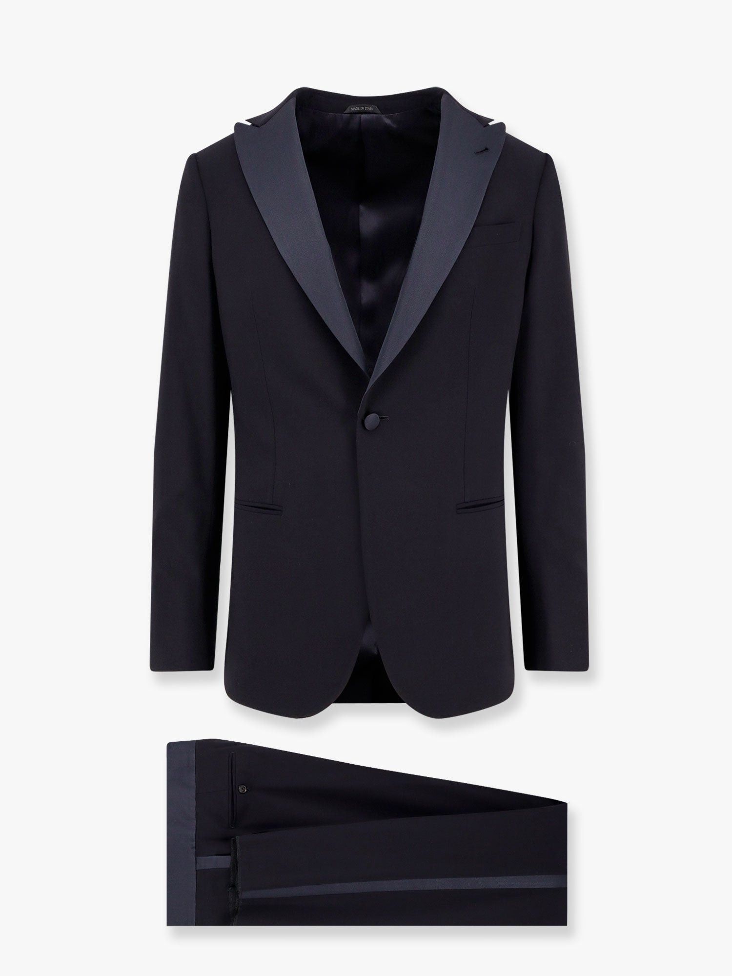 Giorgio Armani Soho Virgin Wool Tuxedo Size US XXL / EU 58 / 5 - 1 Thumbnail