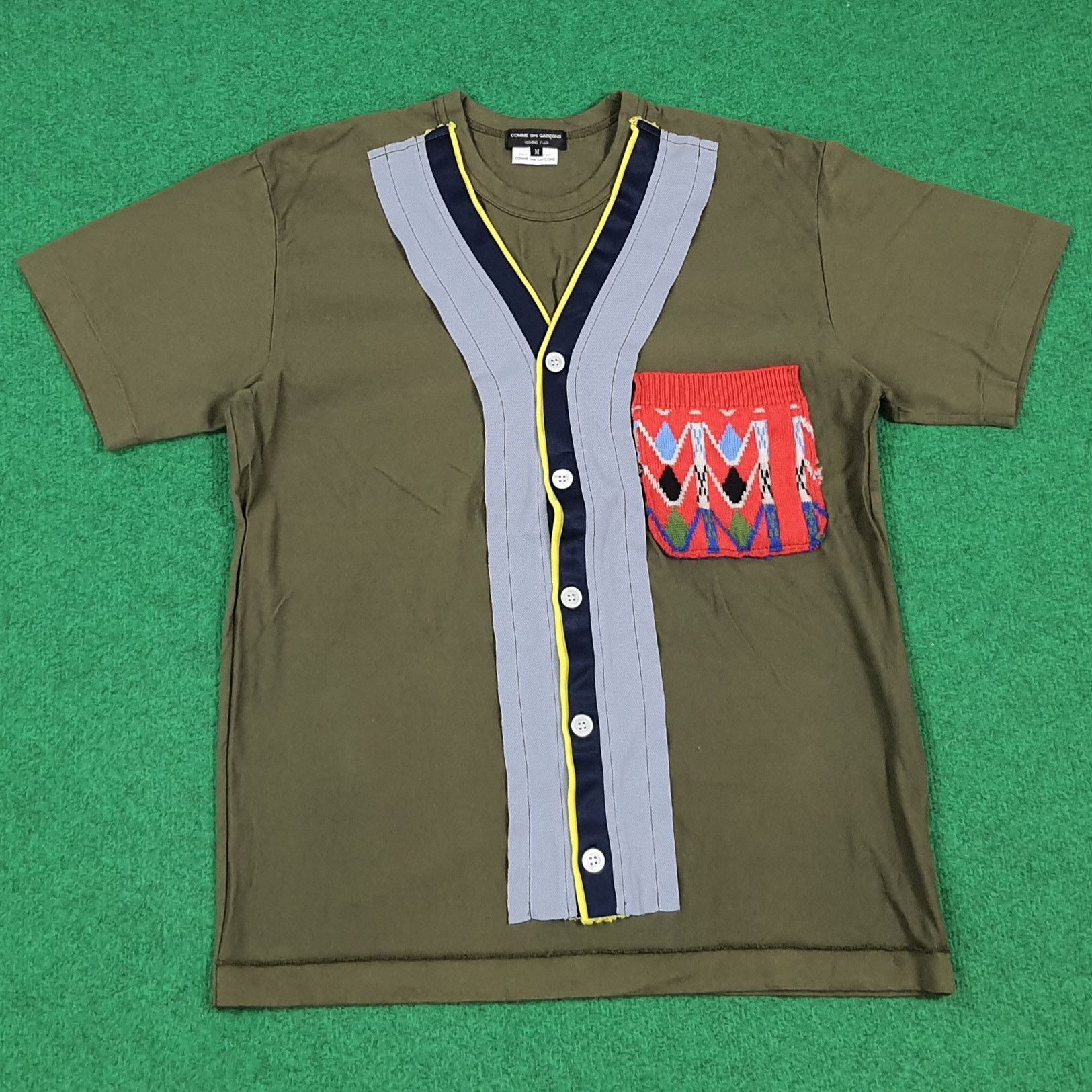 Comme des Garcons Homme Plus Vintage Comme Des Garcons Knit Pocket Tshirt C299N48 Size US M / EU 48-50 / 2 - 1 Thumbnail