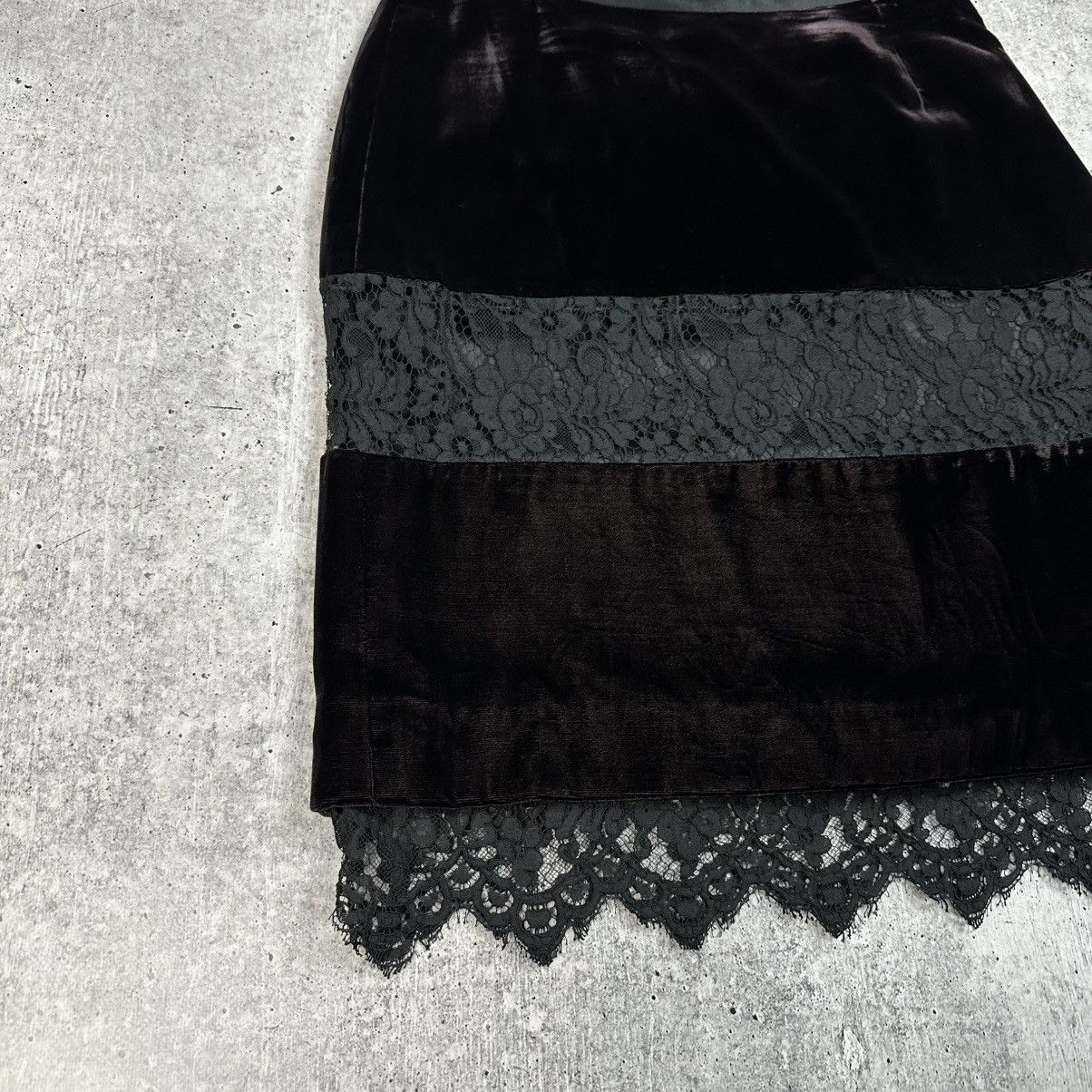 Dolce & Gabbana Dolce Gabbana Velvet Mid-length Skirt Dark Purple Size 30" / US 8 / IT 44 - 4 Thumbnail