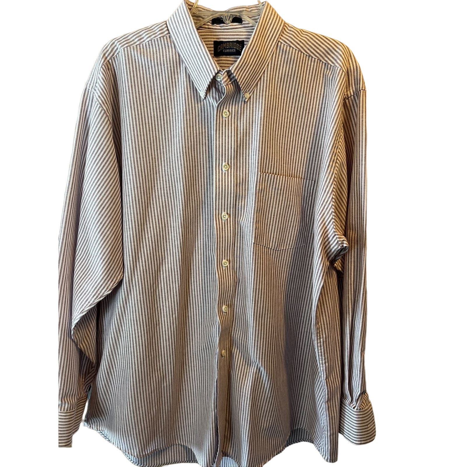 Other cambridge classic men 18 34/35 red stripe cotton blend shirt Size US XXL / EU 58 / 5 - 1 Thumbnail