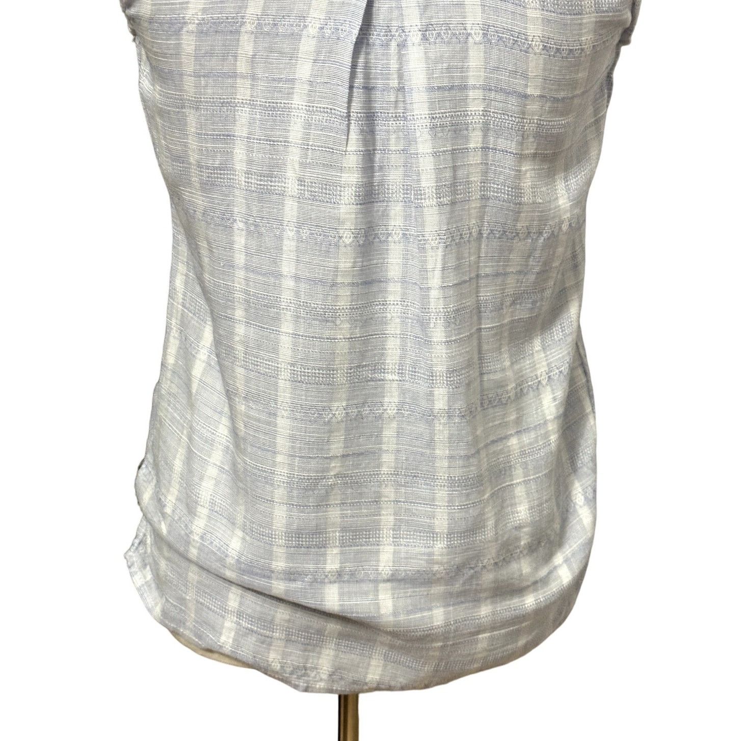 Other Harper Draped Blouse HighLow Stripe Sleeveless BlueWhite XXS Size XXS / US 00 / IT 34 - 6 Thumbnail