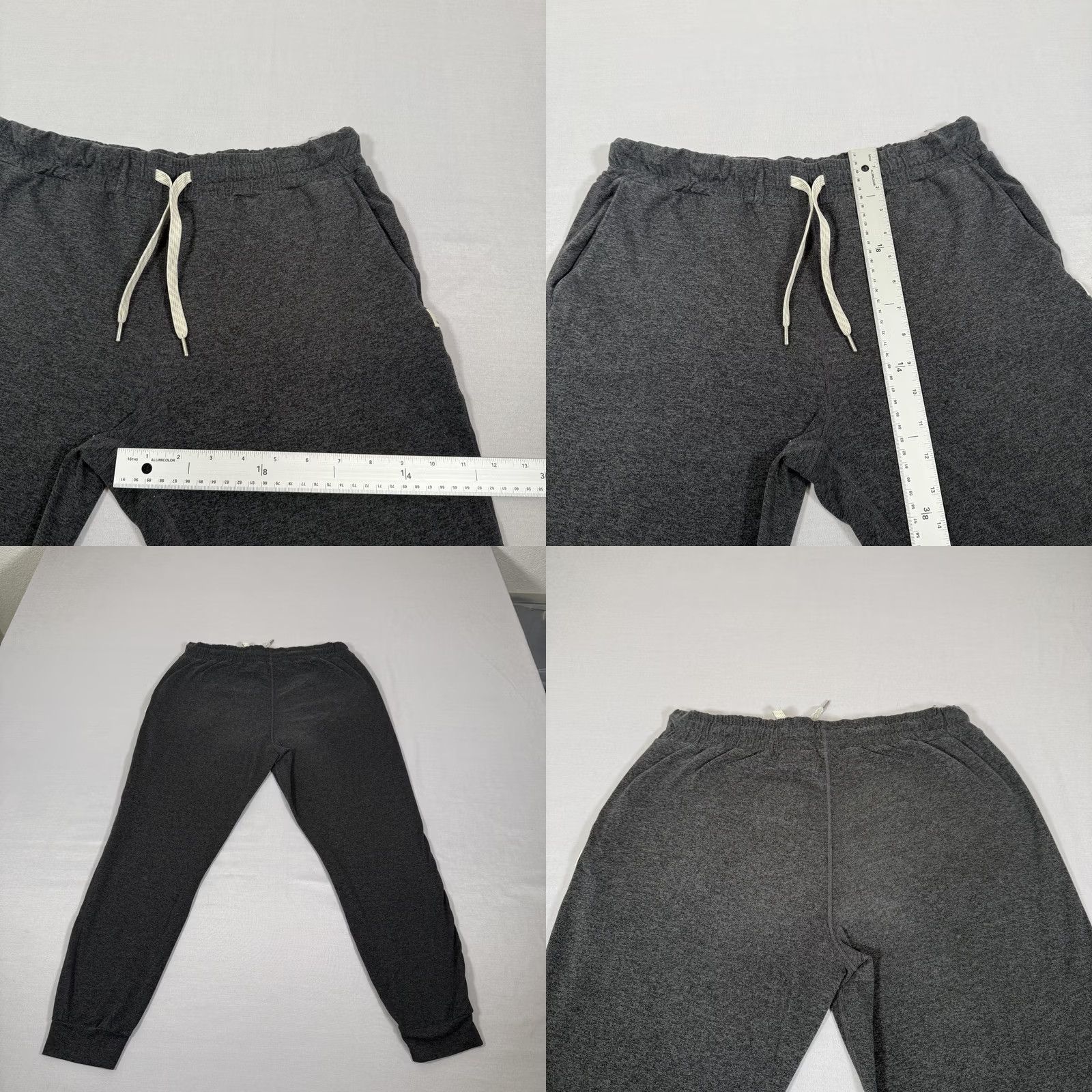 Vuori Vuori Pants Womens M Gray Performance Jogger Cropped Knit Slim Inseam 26 in Tapered Pockets Elastic Waist Jogger Athleisure Winter Size 32" / US 10 / IT 46 - 8 Thumbnail