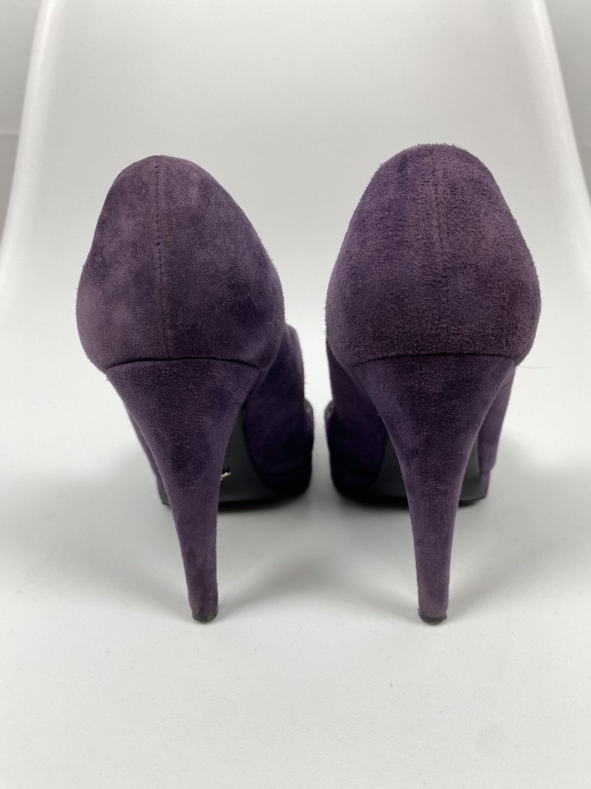 Designer Alexandra Neel Suede Heels size 38 Size US 8 / IT 38 - 3 Thumbnail