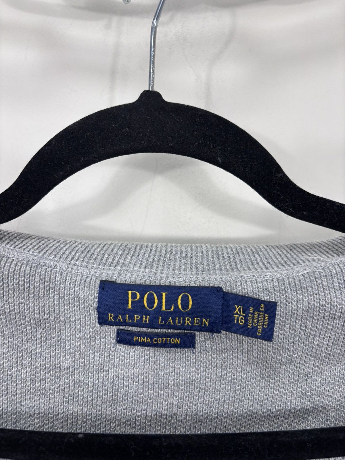 Polo Ralph Lauren Polo Ralph Lauren Men’s Grey Pima Cotton Full Zip Sweater Size US XL / EU 56 / 4 - 12 Thumbnail
