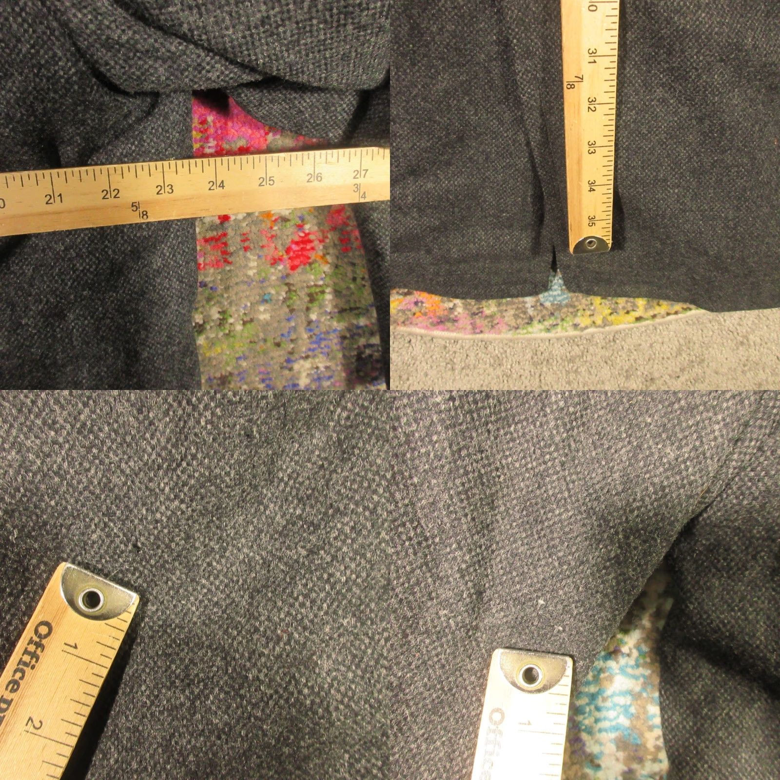 Vintage VINTAGE Stratojac Coat Overcoat Wool Gray Tweed Fur Trim Button 40 Long Mens Classic Fall Winter 44 in Chest Retro Barons Mens Size US XXS / EU 40 - 8 Thumbnail