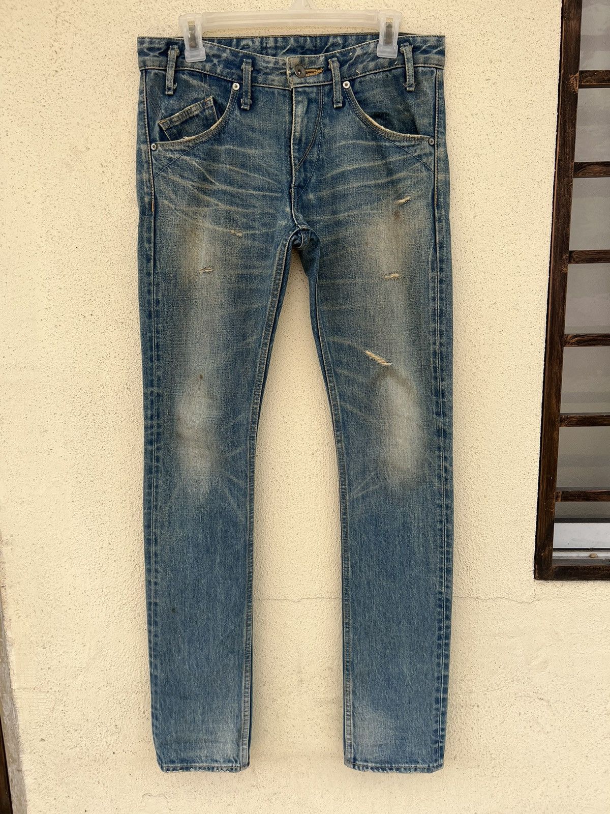 Mr. Olive Mr. Olive Japan Mud Denim Selvedge Distressed Jeans Size US 29 - 6 Thumbnail