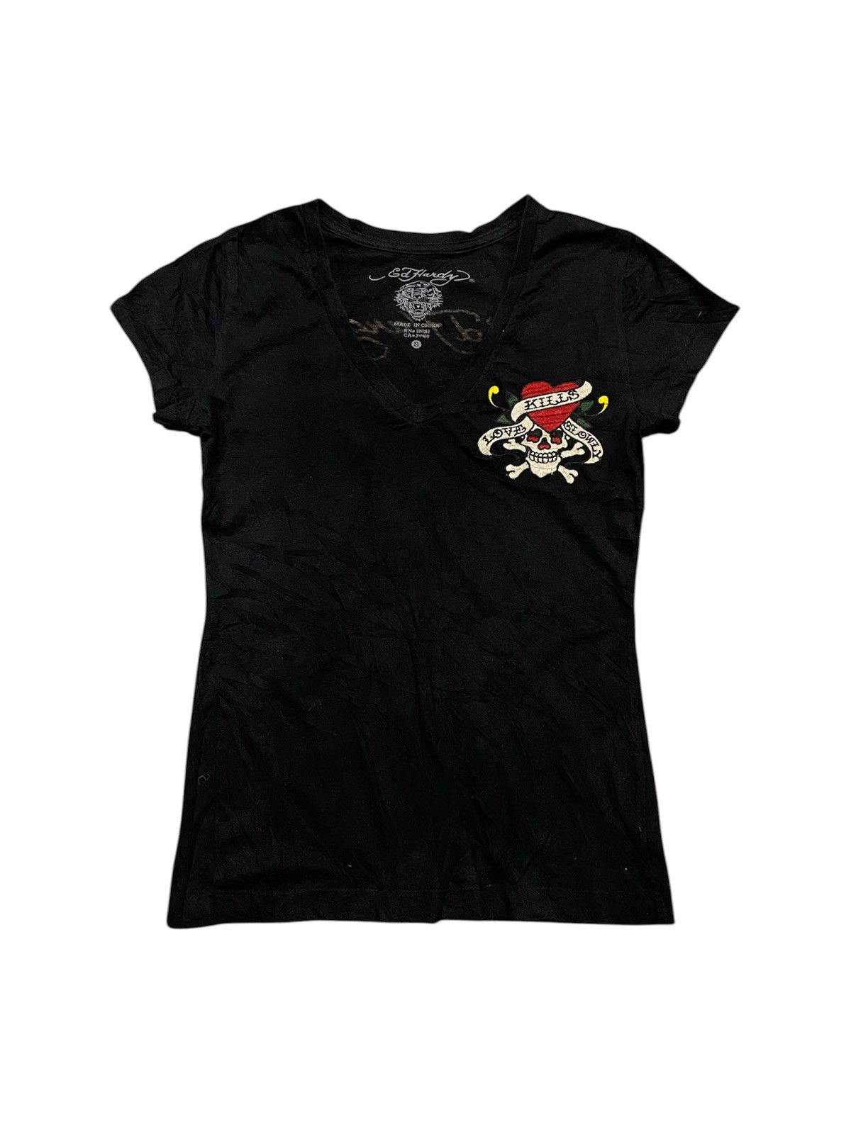 Ed Hardy Y2k Ed Hardy V-neck tshirt Size S / US 4 / IT 40 - 1 Thumbnail