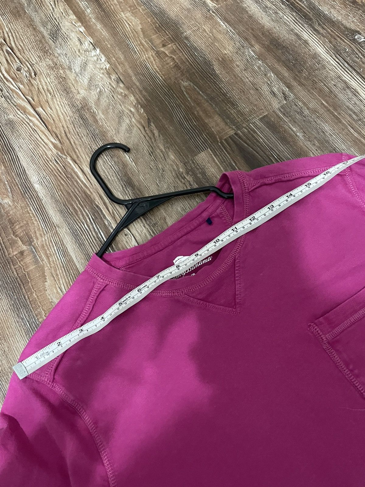 Tommy Bahama Long Sleeve Crew Neck Shirt Garment Dye Fuchsia Magenta Size US S / EU 44-46 / 1 - 8 Thumbnail
