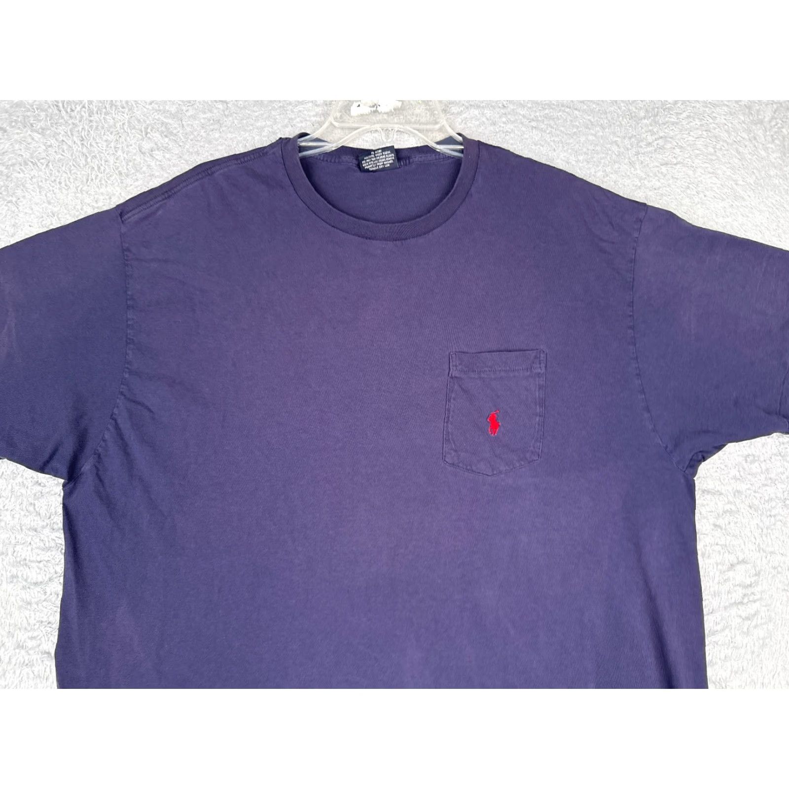 Ralph Lauren Polo Ralph Lauren Shirt Adult XL Blue 100% Cotton Crew Neck Pocket Size US XL / EU 56 / 4 - 4 Thumbnail