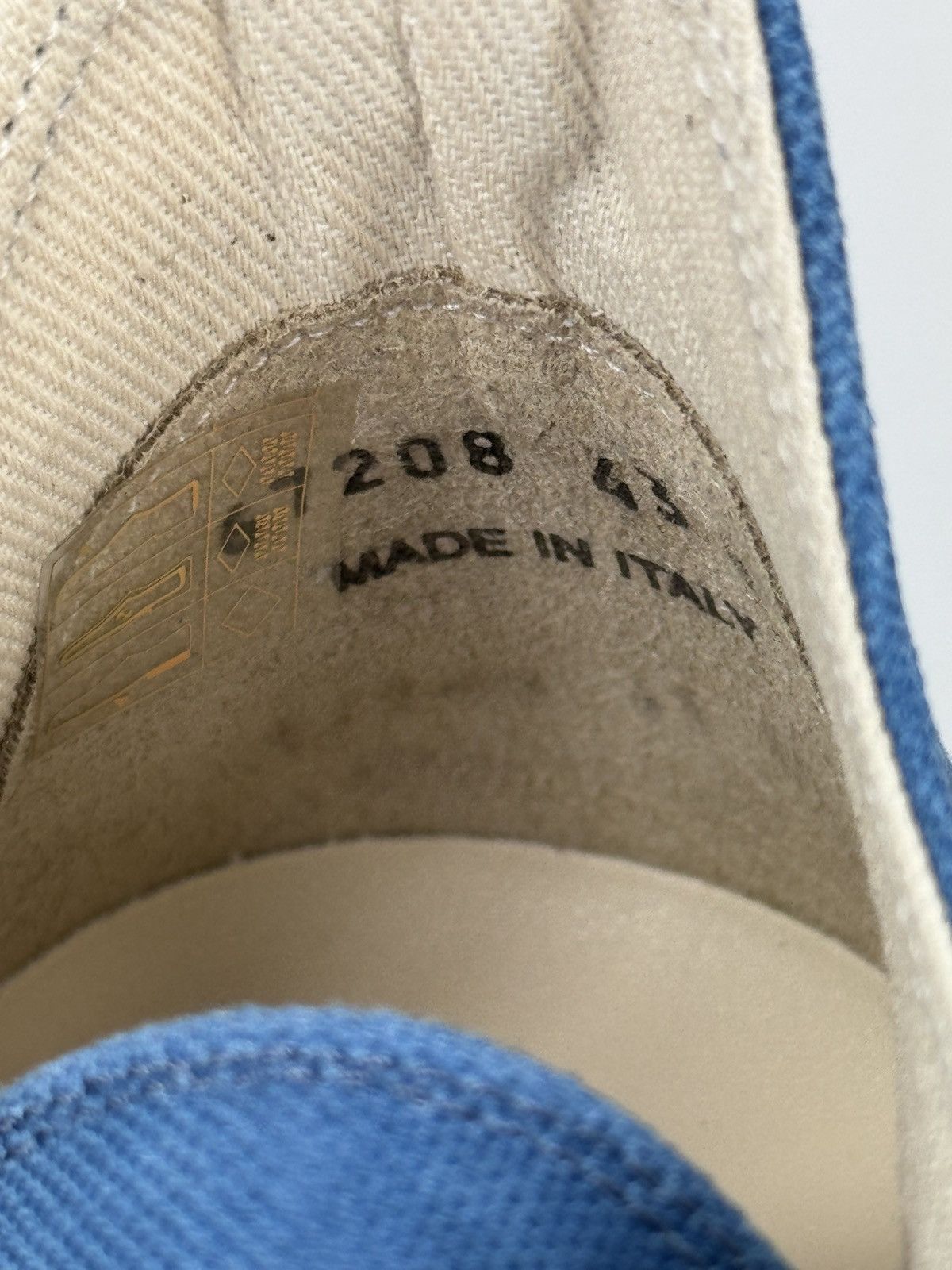 Rick Owens Drkshdw TOOTHPASTE BLUE CANVAS SNEAKERS Size US 10 / EU 43 - 12 Thumbnail