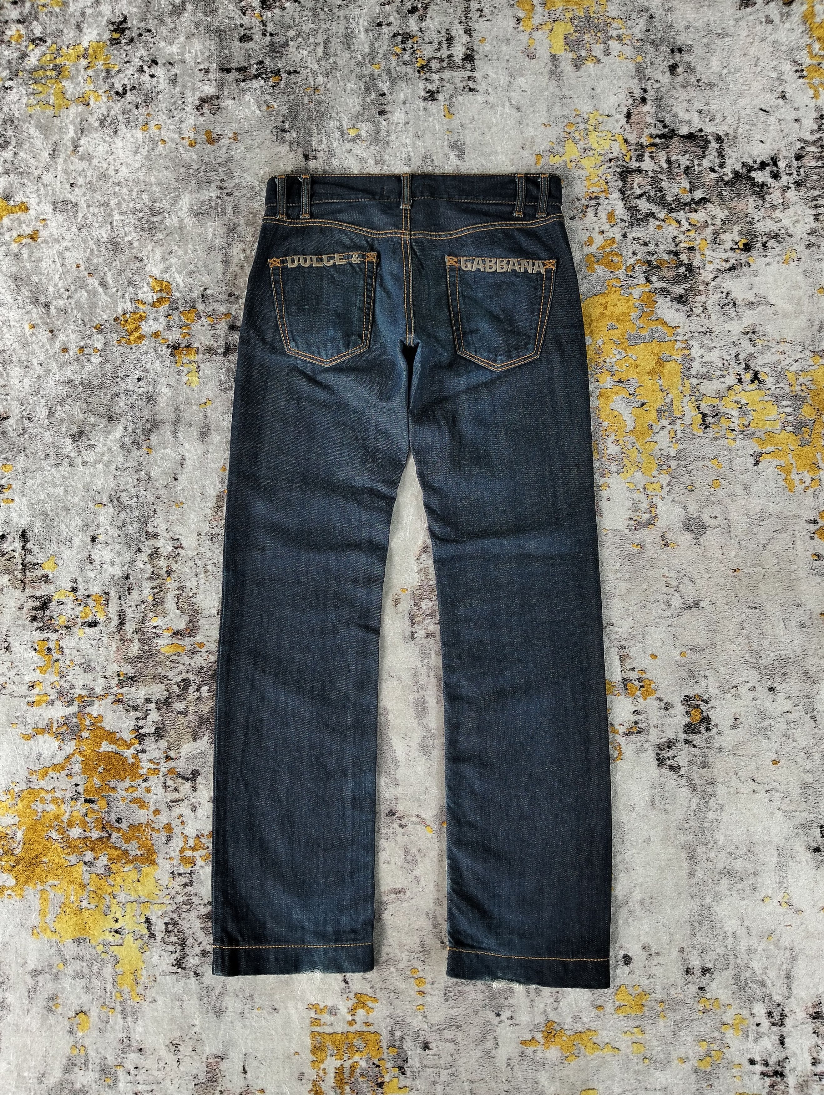 Dolce & Gabbana Vintage Dolce & Gabbana Embroidered ButtonFly Low Rise Jeans Size US 32 / EU 48 - 6 Thumbnail