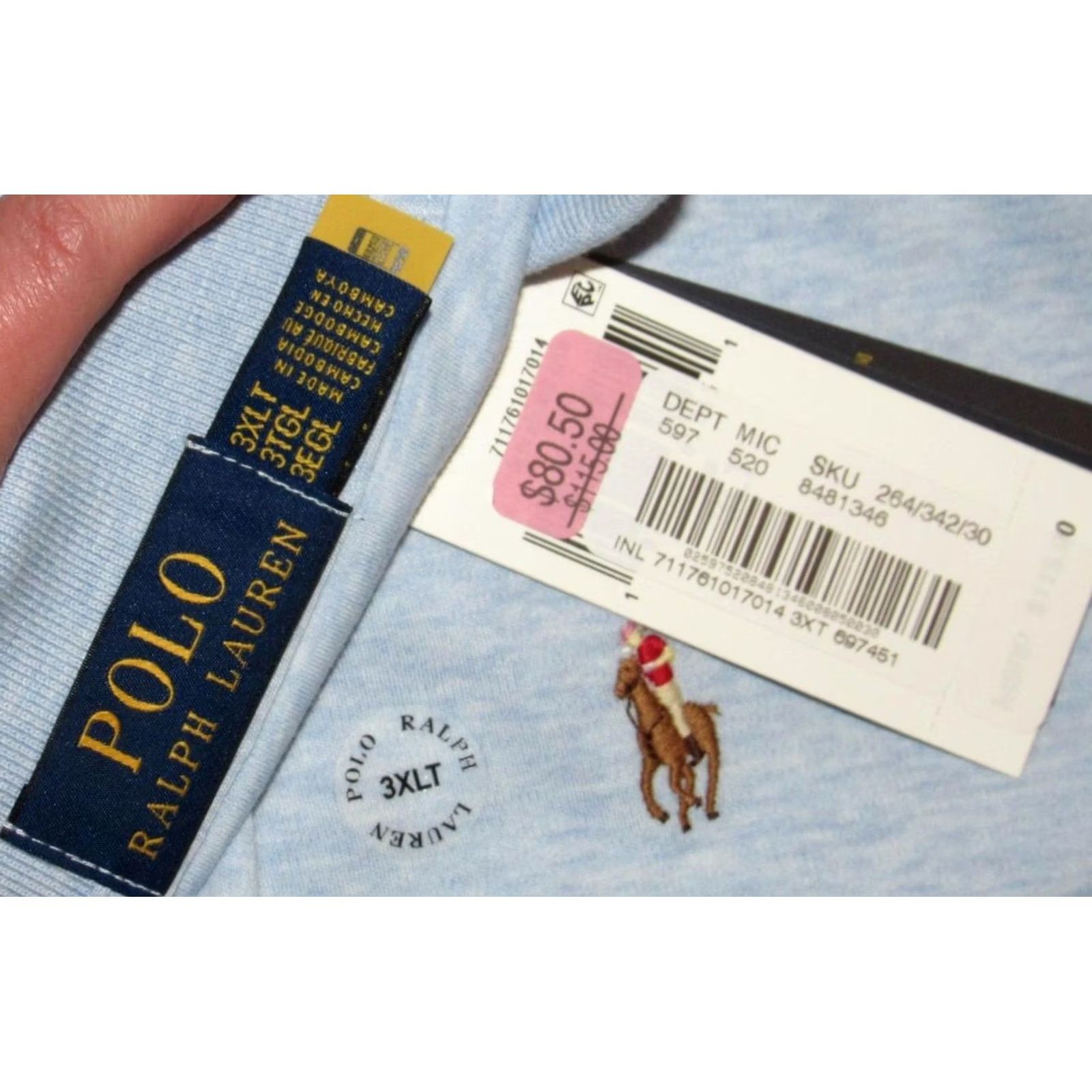 Ralph Lauren Polo RALPH LAUREN Blue Interlock Long Sleeve Shirt 3XLT NWT Shirt Men 3XLT Blue Modern Era Polo Ralph Lauren Mens Shirts Size US XXL / EU 58 / 5 - 3 Thumbnail