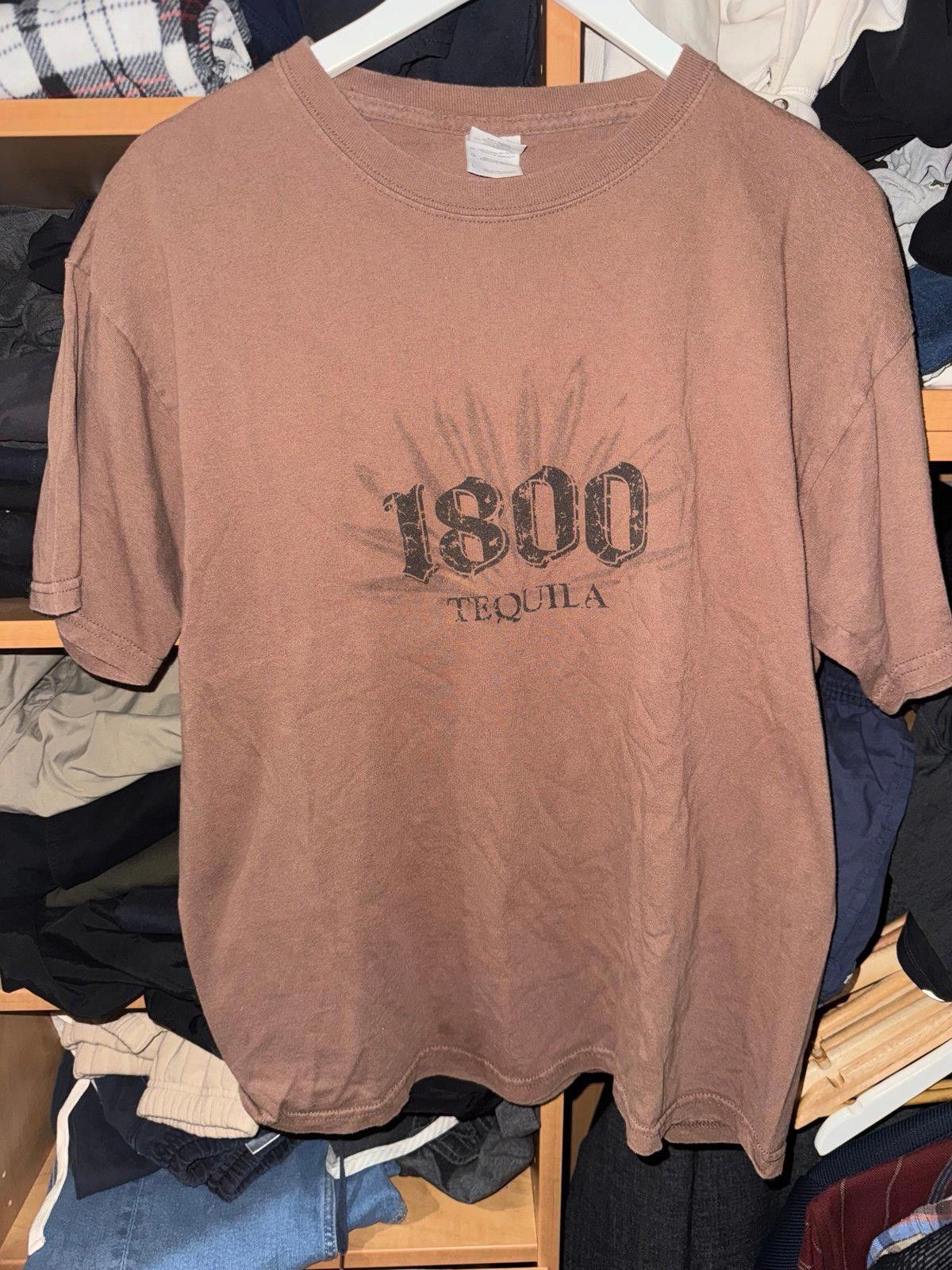 Gildan VTG Y2K 90s 1800 Tequila T-Shirt Brown Sz L Rare Size US L / EU 52-54 / 3 - 2 Thumbnail