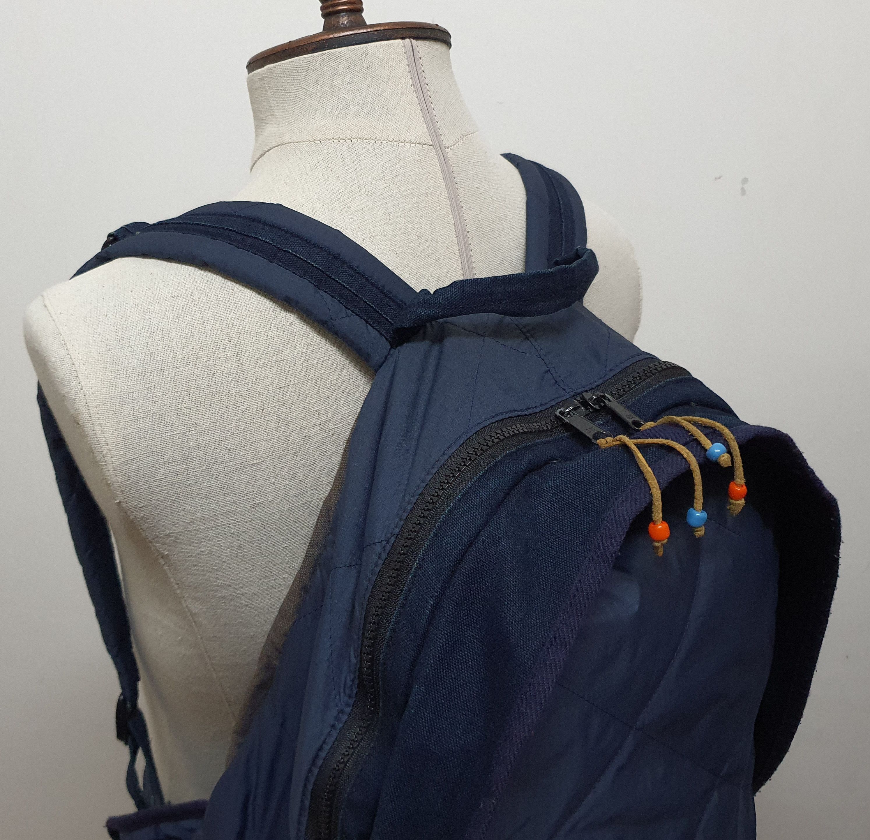 45rpm × Japanese Brand 45rpm Japanese Brand Denim Indigo Dye Backpack. Size ONE SIZE - 8 Thumbnail