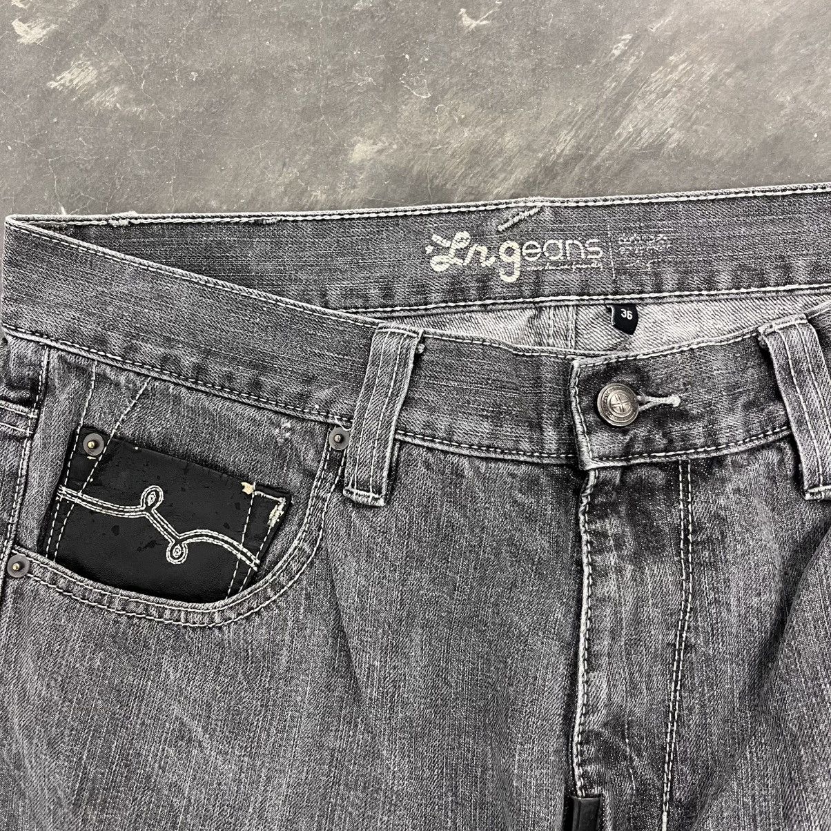 LRG × Southpole × Vintage Y2K Baggy Black and Gray Denim Jeans LRG SouthPole style Size US 36 / EU 52 - 6 Thumbnail