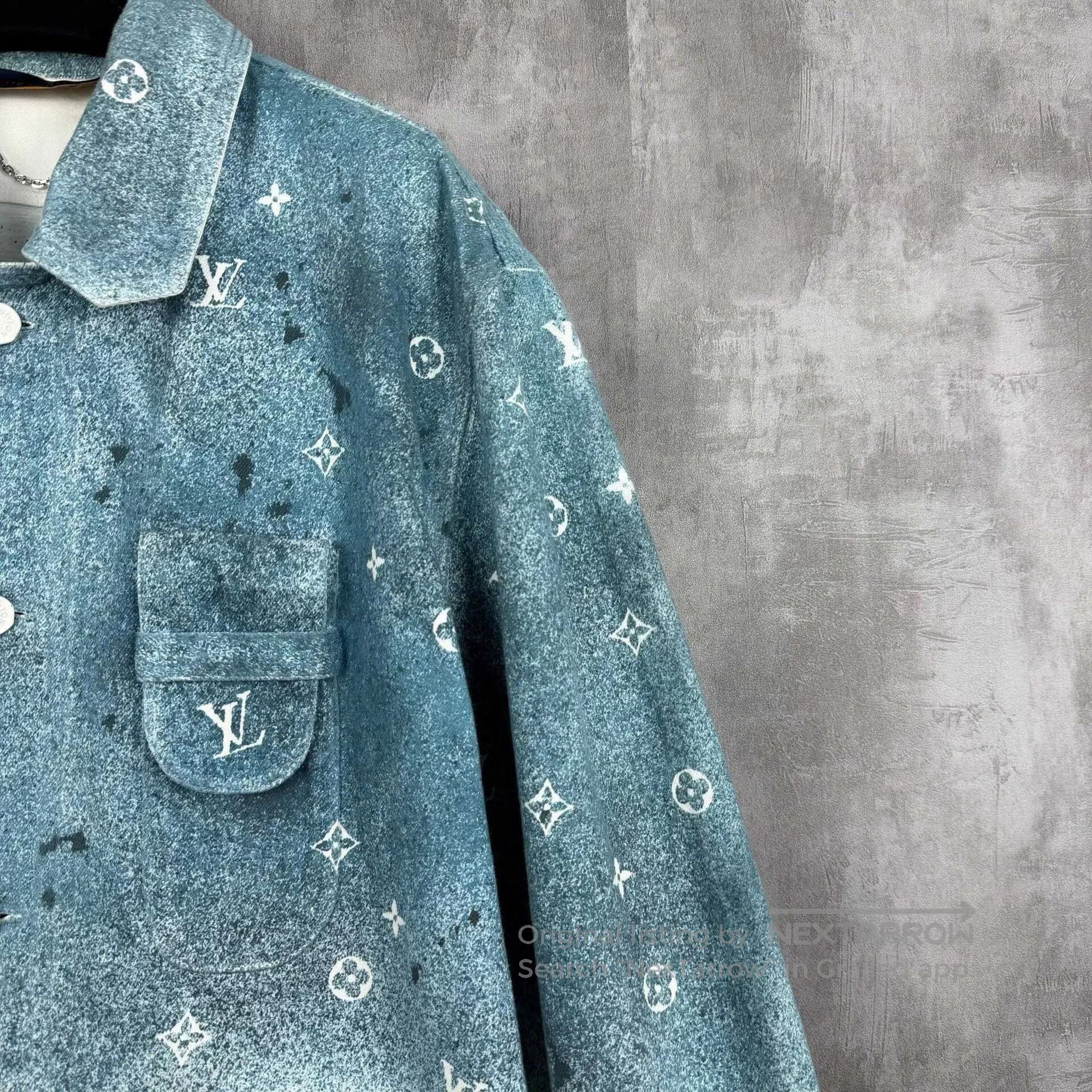 Louis Vuitton louis vuitton gradient denim jacket for men. Size US XL / EU 56 / 4 - 2 Thumbnail