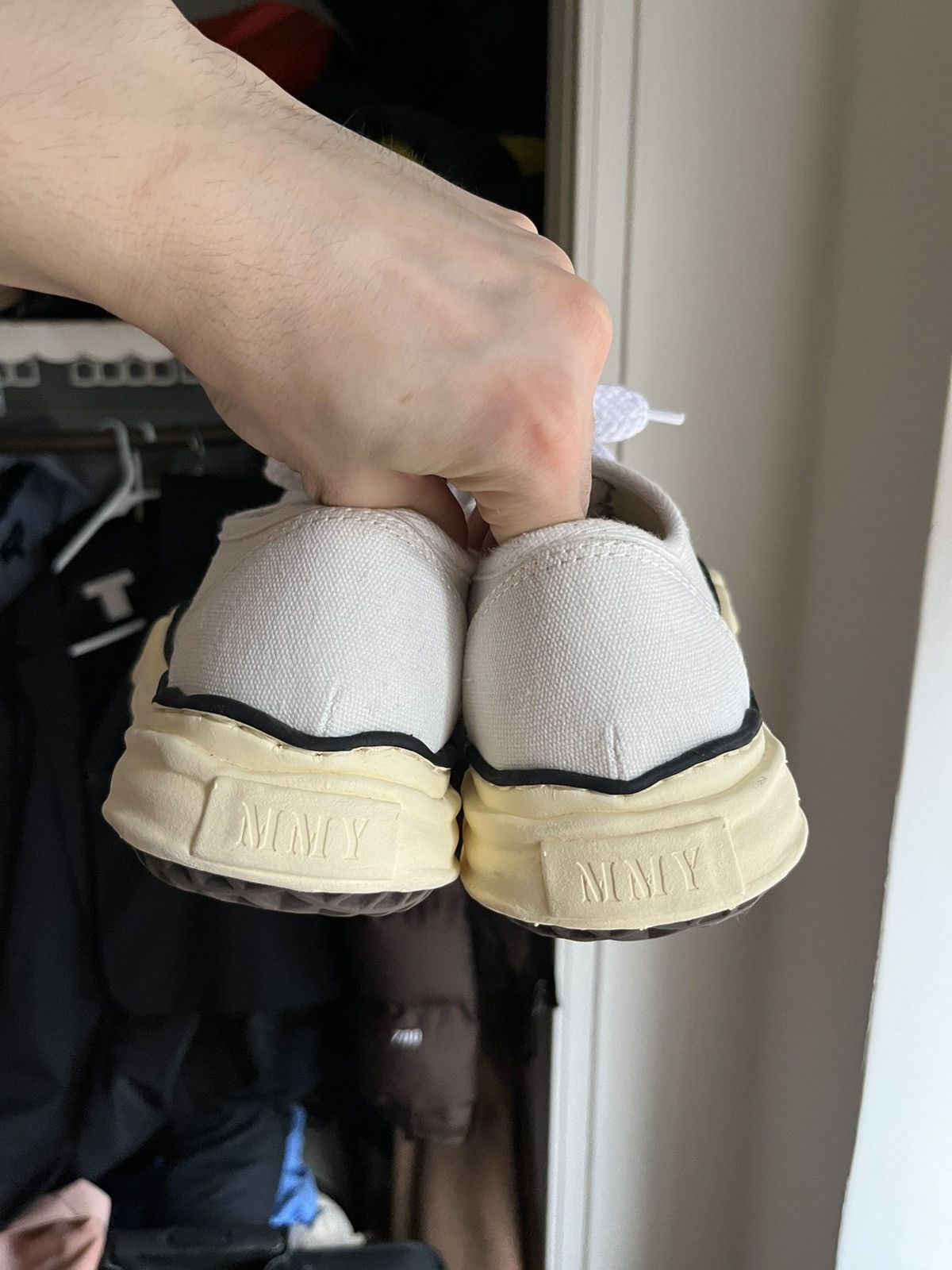 Maison MIHARA YASUHIRO × Vintage Maison Mihara Yasuhiro low White baker vintage sole canvas Size US 9 / IT 39 - 3 Thumbnail