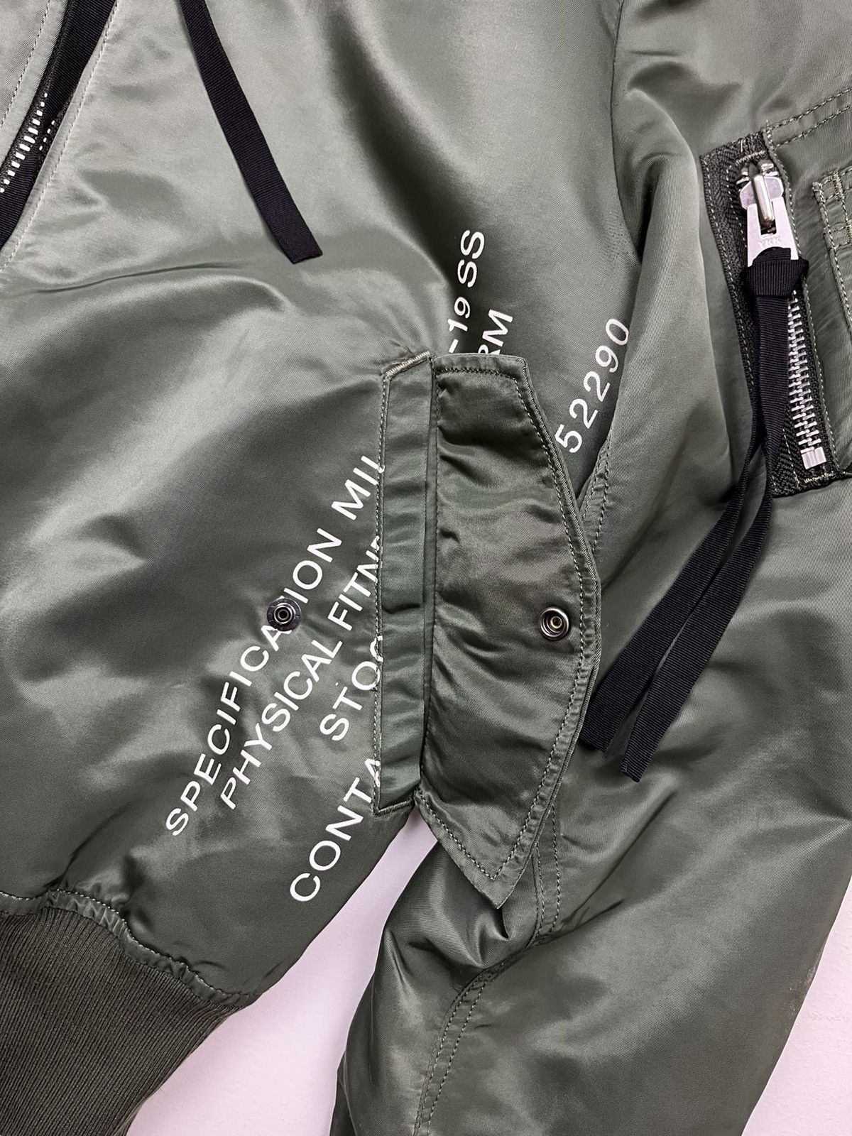 uniform experiment Uniform Experiment 19SS Graffiti Reversible MA-1 Jacket Size US XS / EU 42 / 0 - 7 Thumbnail