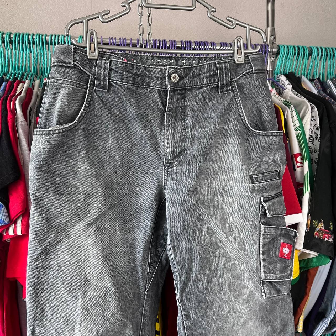 Other Engelbert Strauss Workwear Cargo Faded Denim Pants Size US 34 / EU 50 - 2 Thumbnail