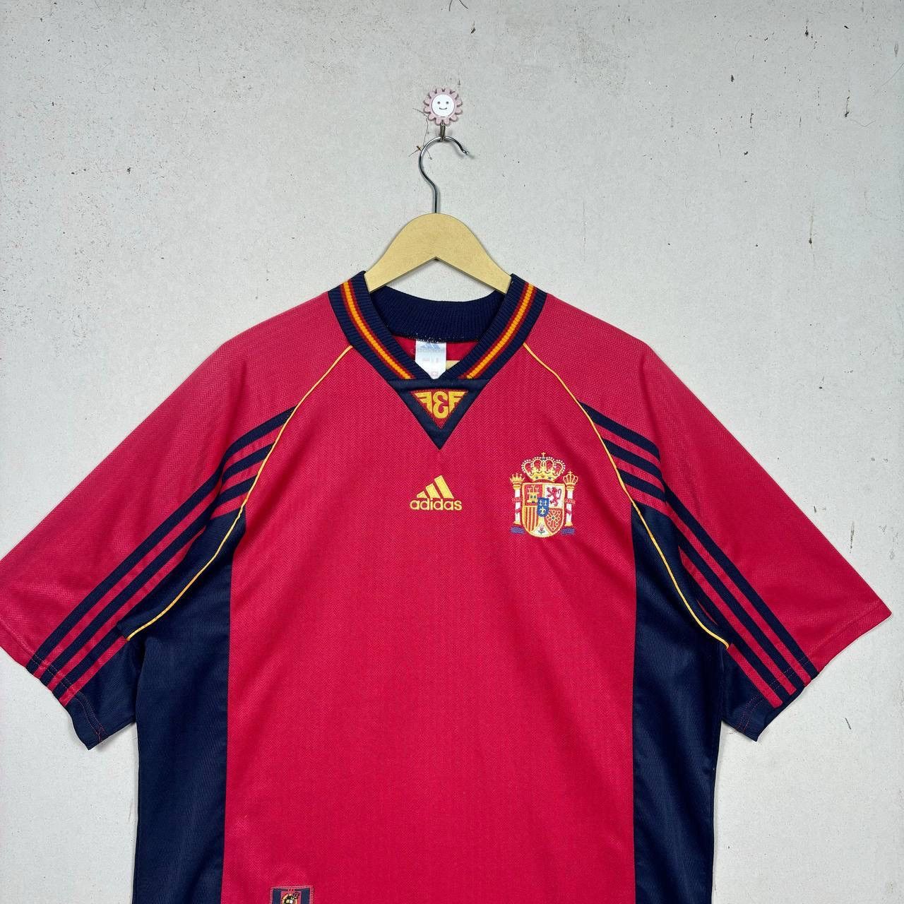 Adidas Vintage 98/99 Spain World Cup Adidas Jersey Home Red Large Size US L / EU 52-54 / 3 - 3 Thumbnail