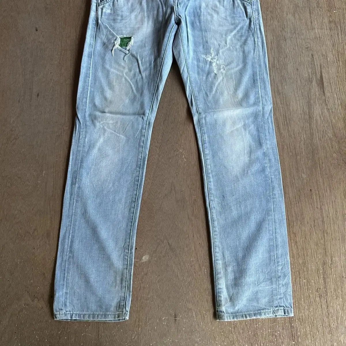Seditionaries W34 L31🔥DISTRESSED DENIM YOUNGDIVISION JAPAN CINCHBACK PANT Size US 34 / EU 50 - 10 Thumbnail