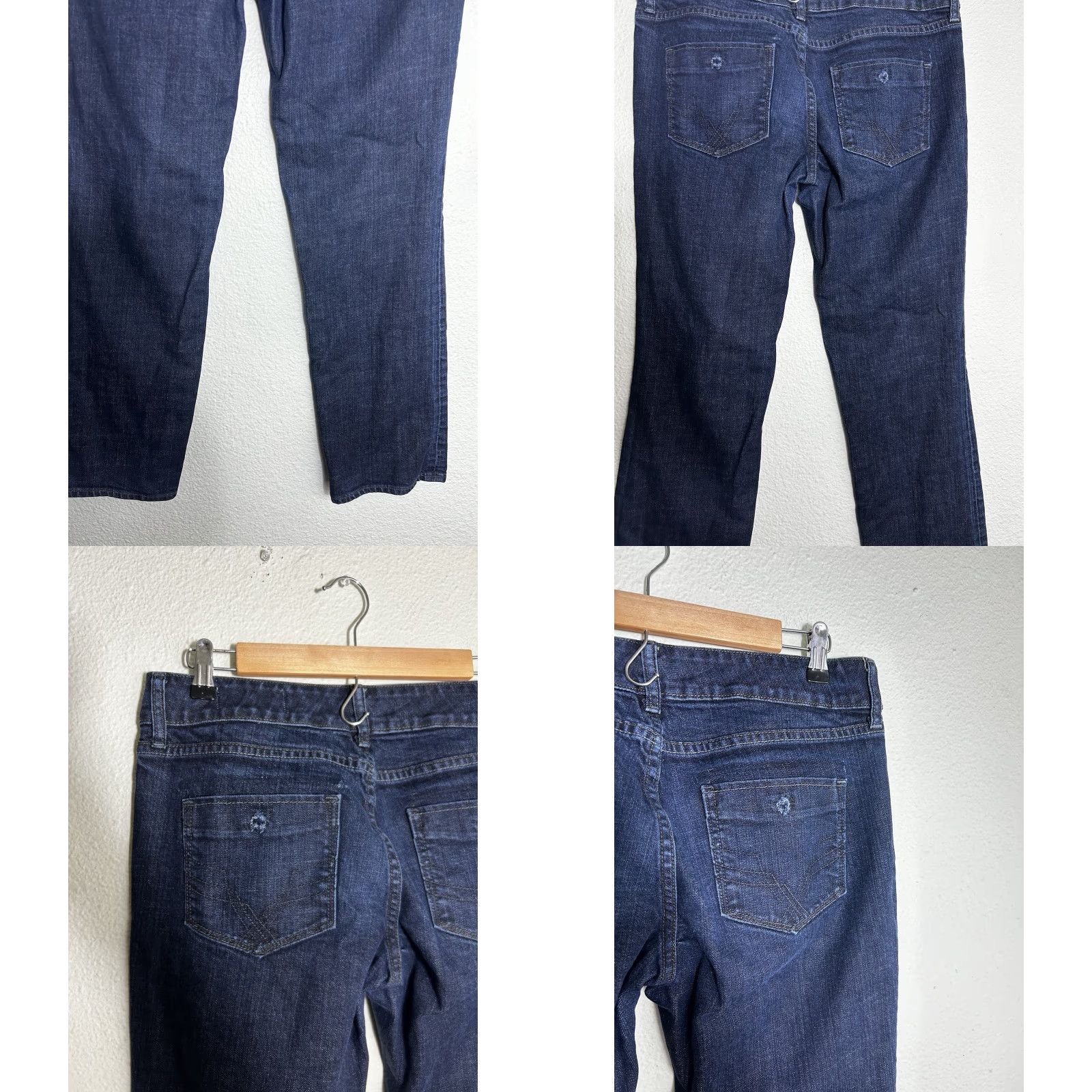 Gap VINTAGE Gap Curvy Stretch Dark Wash Jeans Size 8R 32x30 Women Bootcut Jeans Stretch Dark Blue 90s? Size 30" / US 8 / IT 44 - 8 Thumbnail