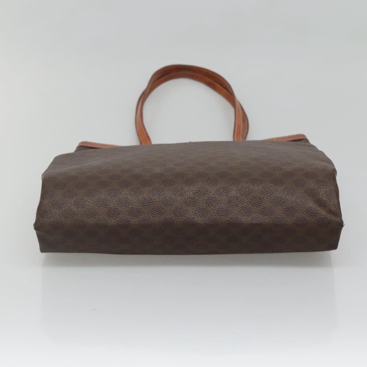 Celine CELINE Macadam Canvas Tote Bag Pvc Brown Gold Size ONE SIZE - 9 Thumbnail
