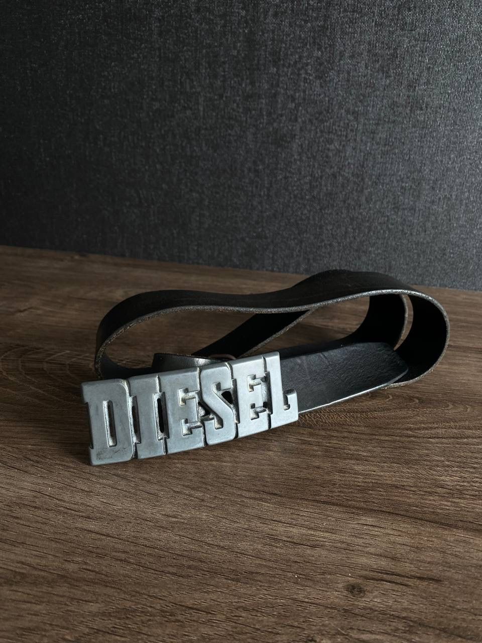 Pre-owned Diesel X Vintage Diesel Genuine Leather Belt In Black