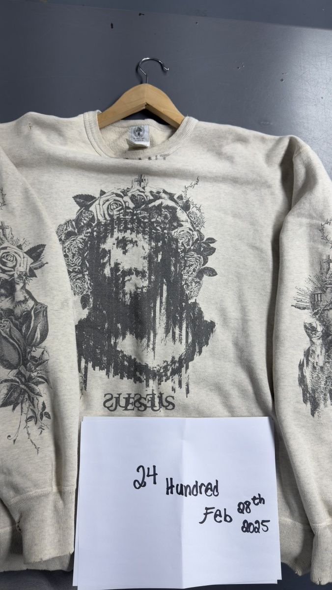 Saint Michael SAINT MICHAEL KAWAMURA SWEAT SHIRT - GREY Size US XL / EU 56 / 4 - 10 Thumbnail