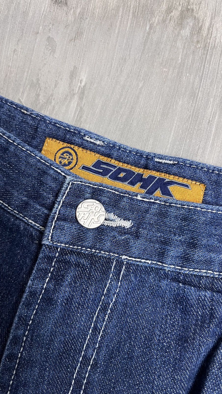 JNCO Y2k School of hard knocks Jorts Size US 32 / EU 48 - 8 Thumbnail