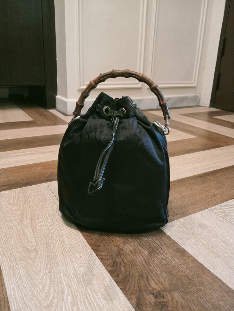 Gucci LUXURY GUCCI BAMBOO NYLON BUCKET BAG Size ONE SIZE - 4 Thumbnail