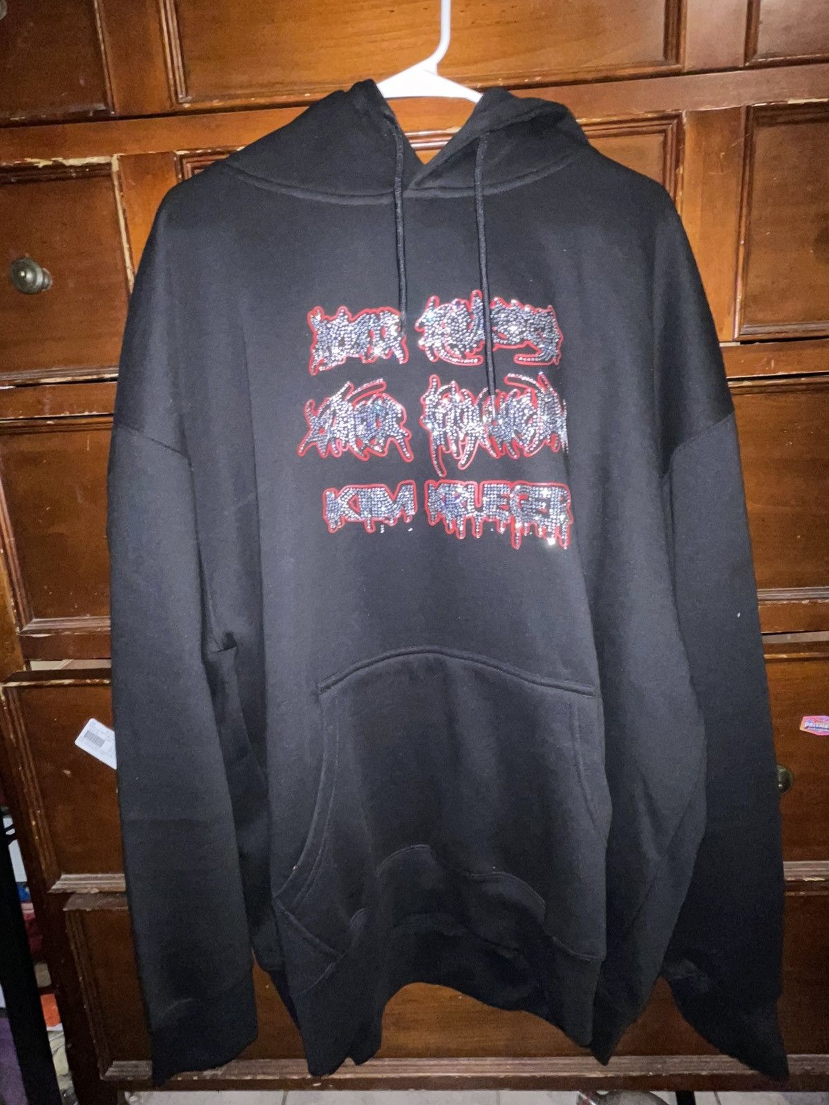 Kim Krueger kim krueger hoodie red outline rhinestone hoodie Size US XXL / EU 58 / 5 - 1 Thumbnail